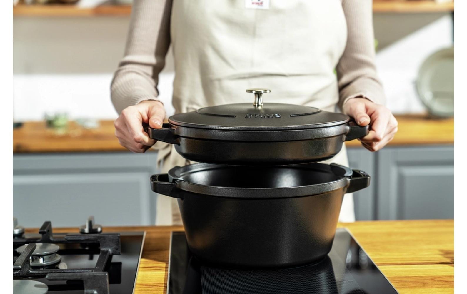 STAUB Set de casseroles »Cocotte 3-teilig, 24 cm, 6,1 l«