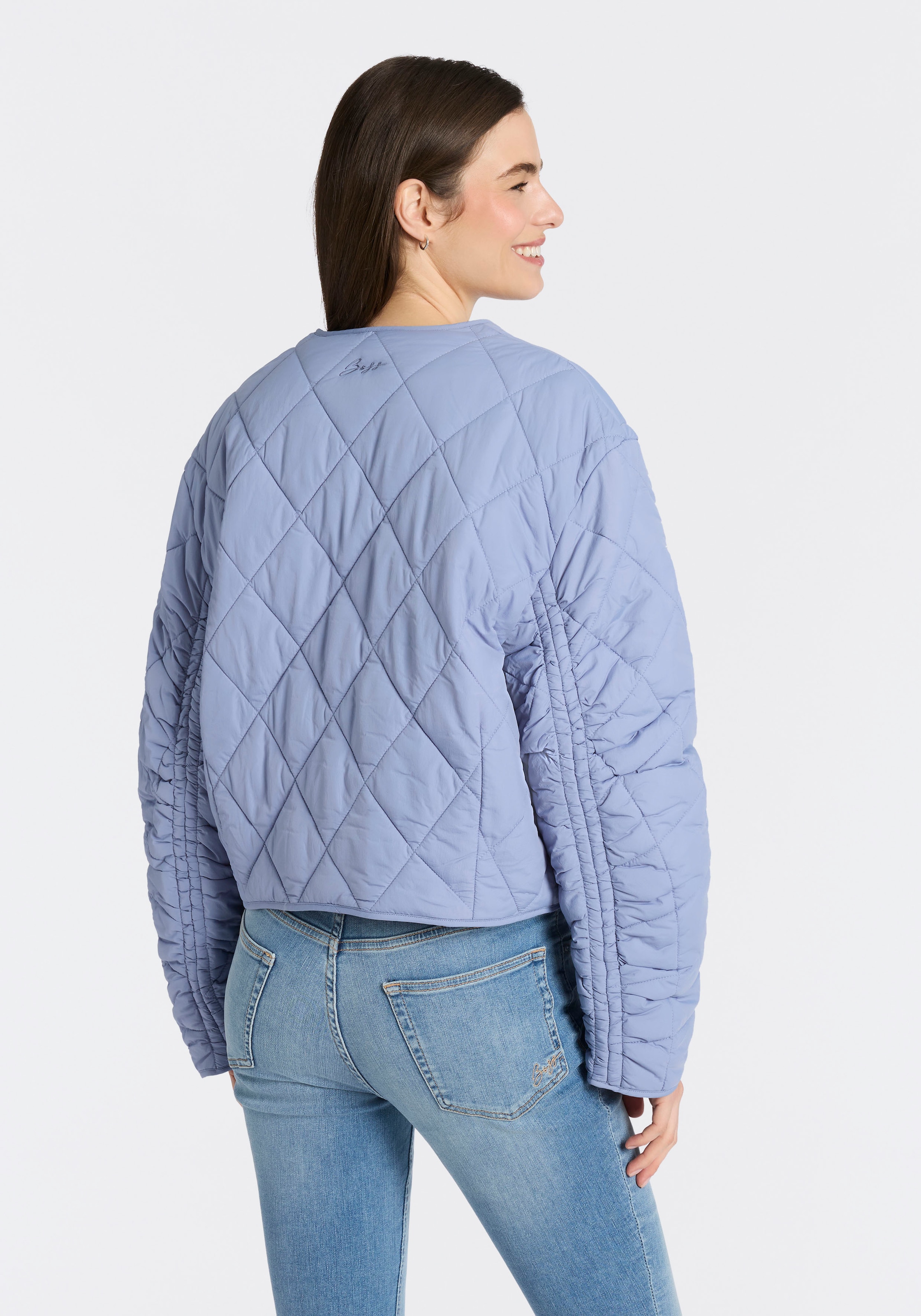 BOSS ORANGE Veste matelassée »Paressa Premium Damenmode« Übergangsjacke mit Raffung an den Ärmeln