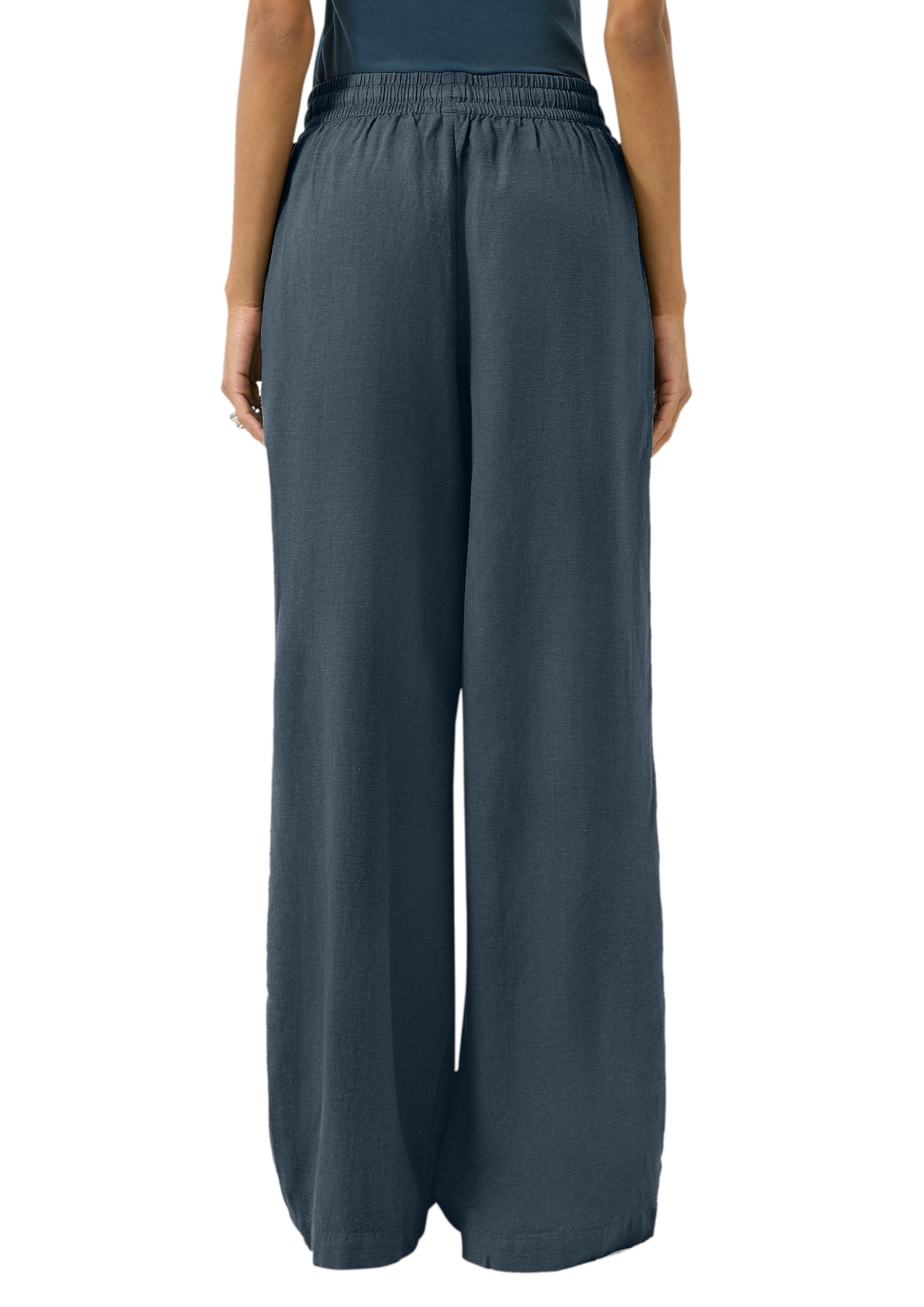 QS Stoffhose  mit elastischem Bund und Kordelzug