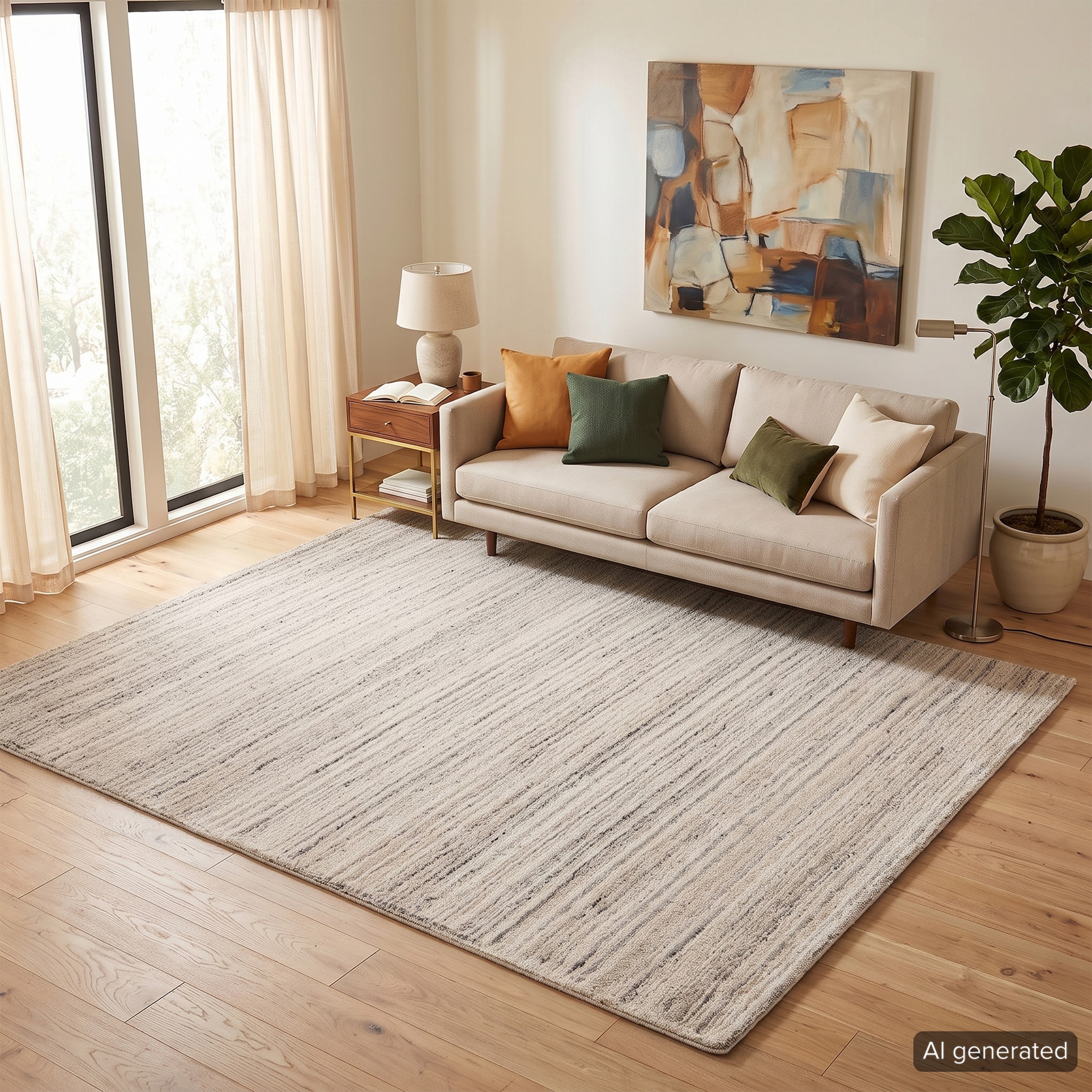 THEKO Tapis en laine »Janne, Berber Teppich,  Wolle, meliert, handgearbeitet« Rectangulaire 20 mm Höhe fait main, salon, chambre, salle à manger