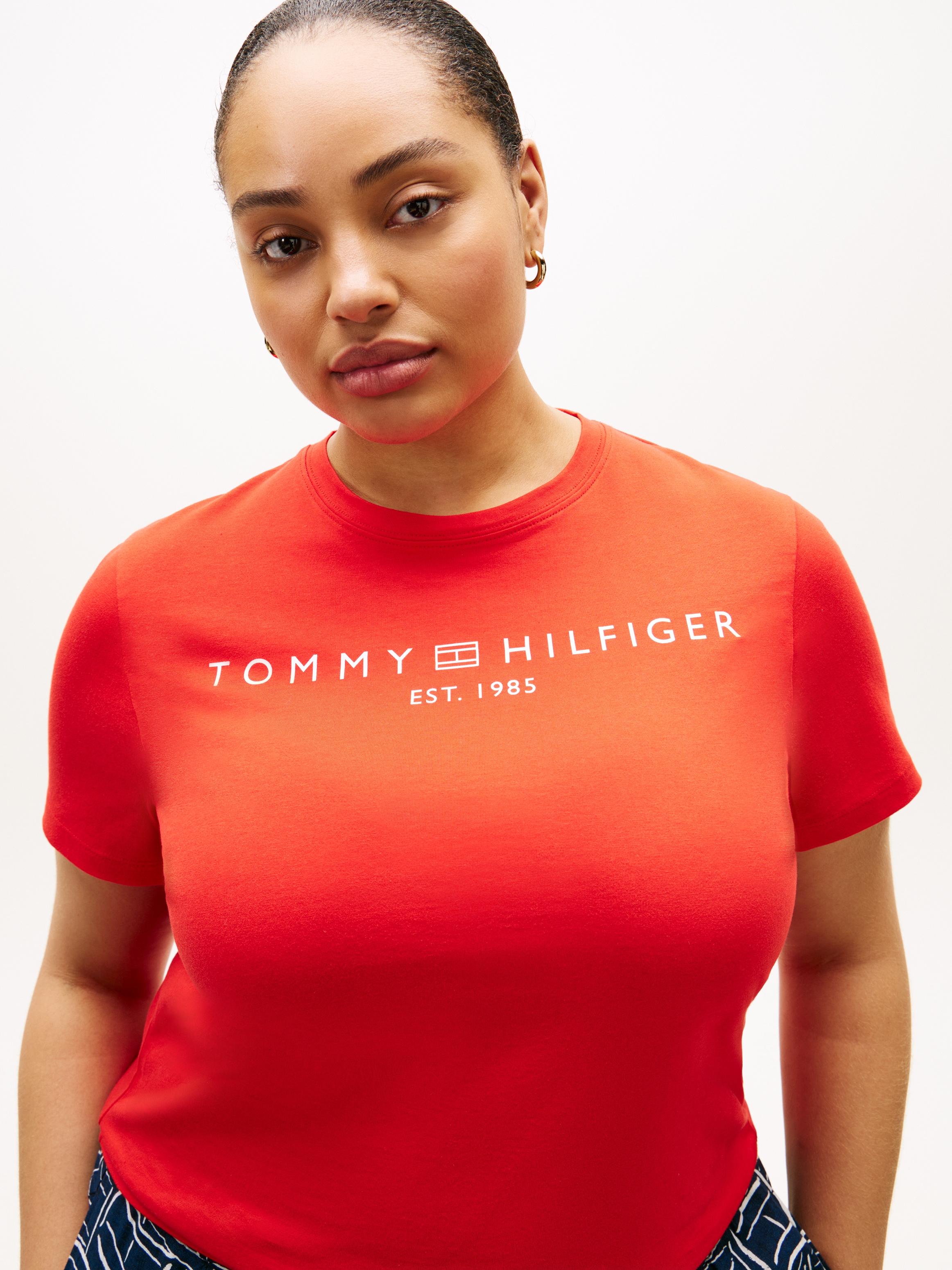 Tommy Hilfiger Curve T-Shirt »CRV REG CORP LOGO C-NK SS« in grossen Grössen