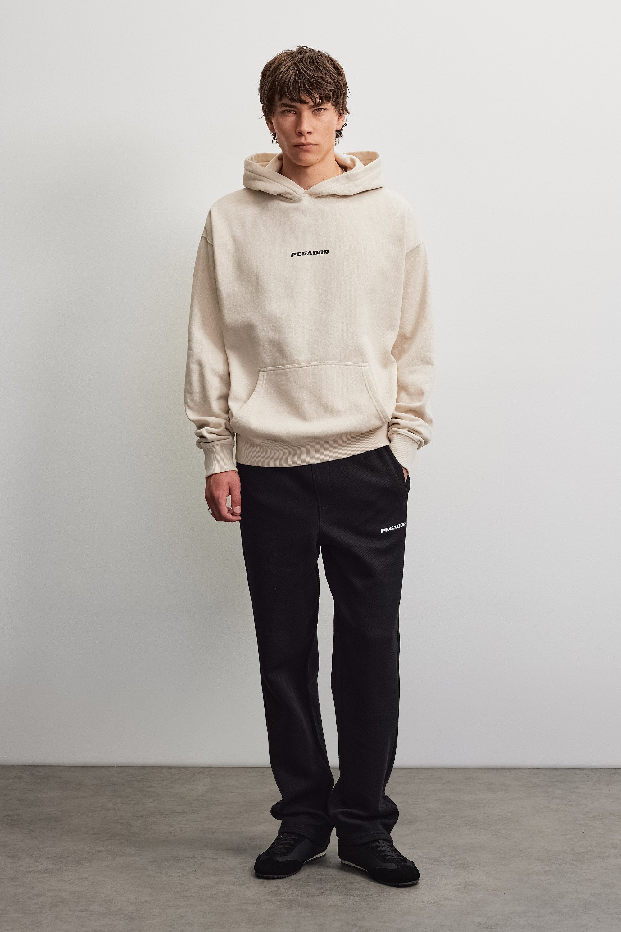 PEGADOR Sweat à capuche »COLNE LOGO OVERSIZED HOODIE«, mélange de coton, oversize
