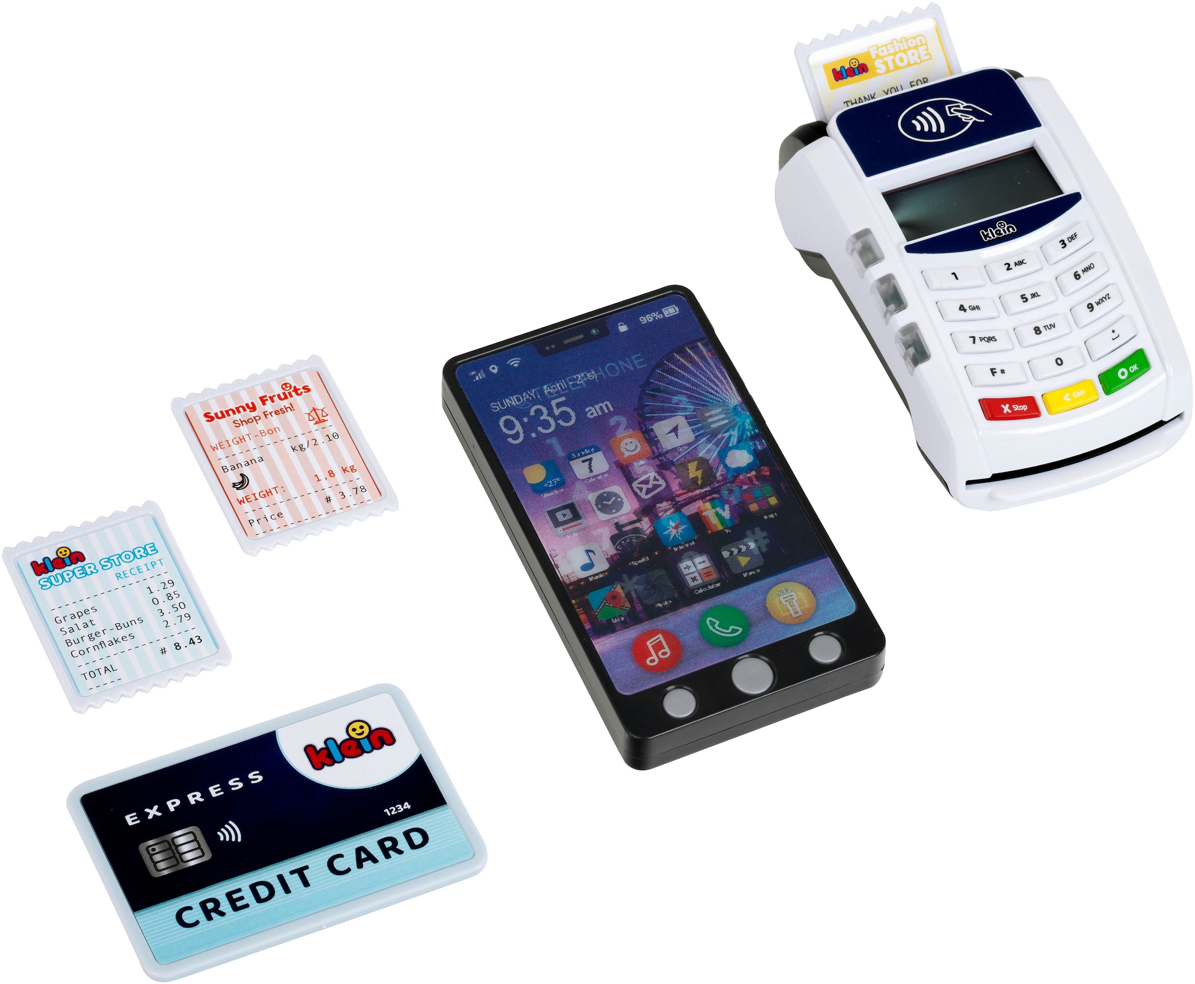 Klein Spielkasse »PoS Terminal und Smartphone« mit Licht und Sound