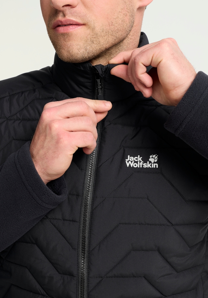 Jack Wolfskin Gilet fonctionnel »FLEXTREK INS VEST M« pour la randonnée, style sportif, en polyester, léger
