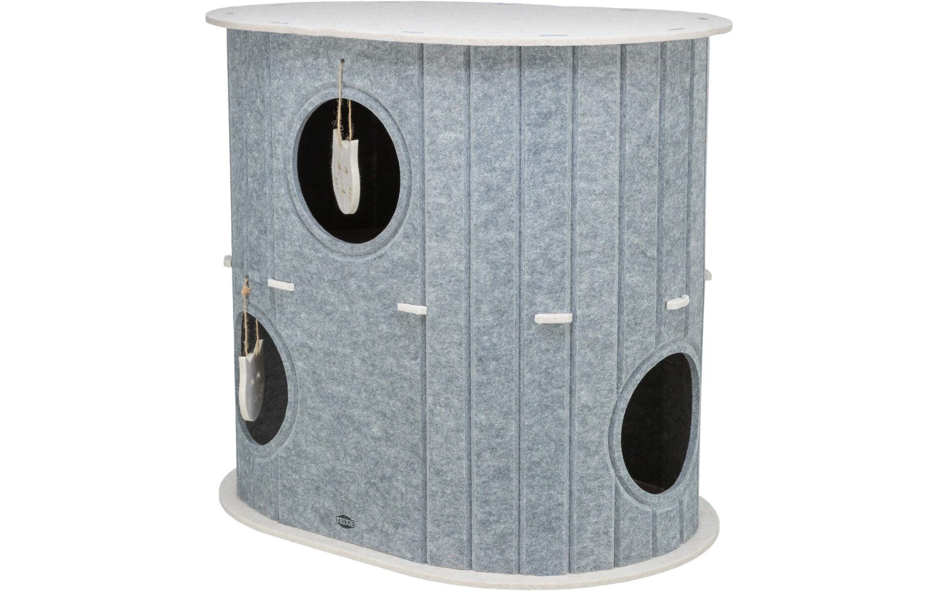 TRIXIE Grotte de sommeil »Mara Höhle Filz 2 Etagen Oval 66 x 62 x 46 cm« forme stable