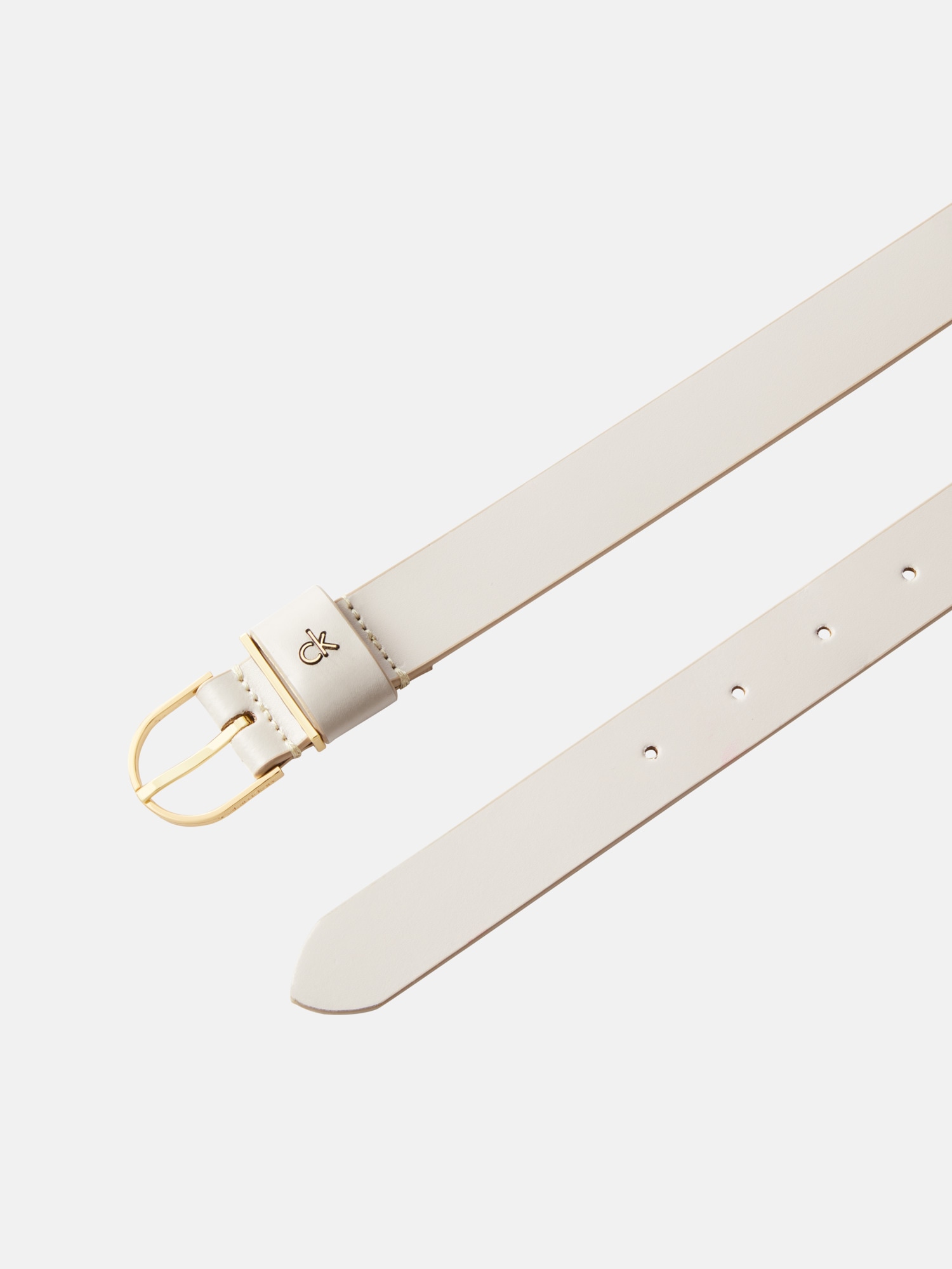 Calvin Klein Ceinture en cuir »CK METAL LOOP ROUND BUCKLE 25MM« Grössenverstellbar