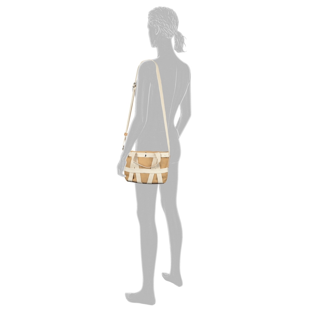 TOM TAILOR Denim Shopper »Jada« sac bandoulière femme, sac à main avec tissage en bande textile souple