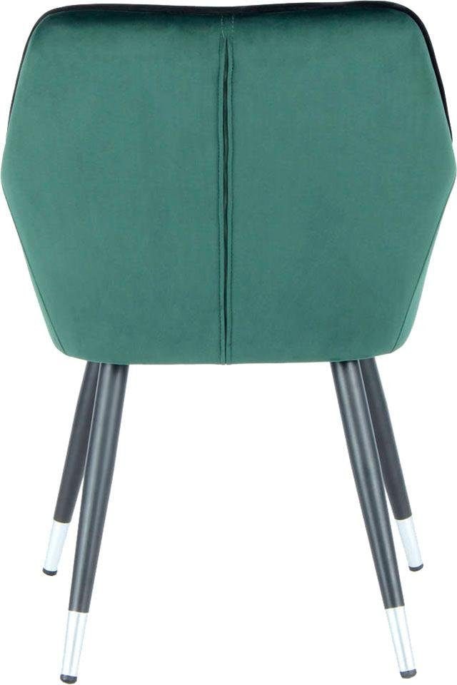 Kayoom Chaise »Amino 625, stilvoller Design-Stuhl,samtweicher Bezug aus Velvet-Stoff« () 1 cuisrevêtement velouté, élégant, glamour, aspect élégant