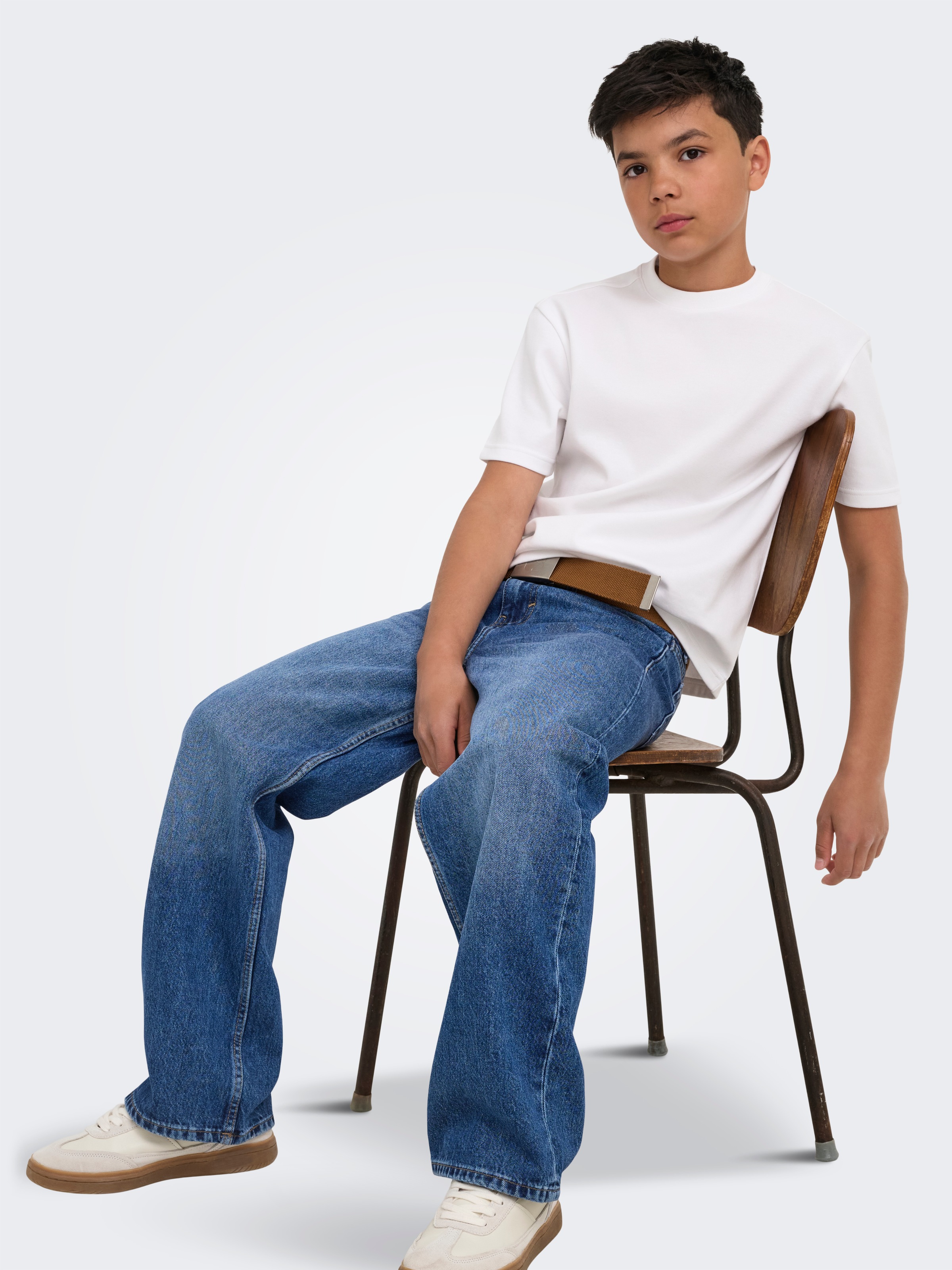ONLY & SONS junior Weite Jeans »OSJREMI WIDE DB 8782 AZG DNM NOOS« Baumwolle, wide fit