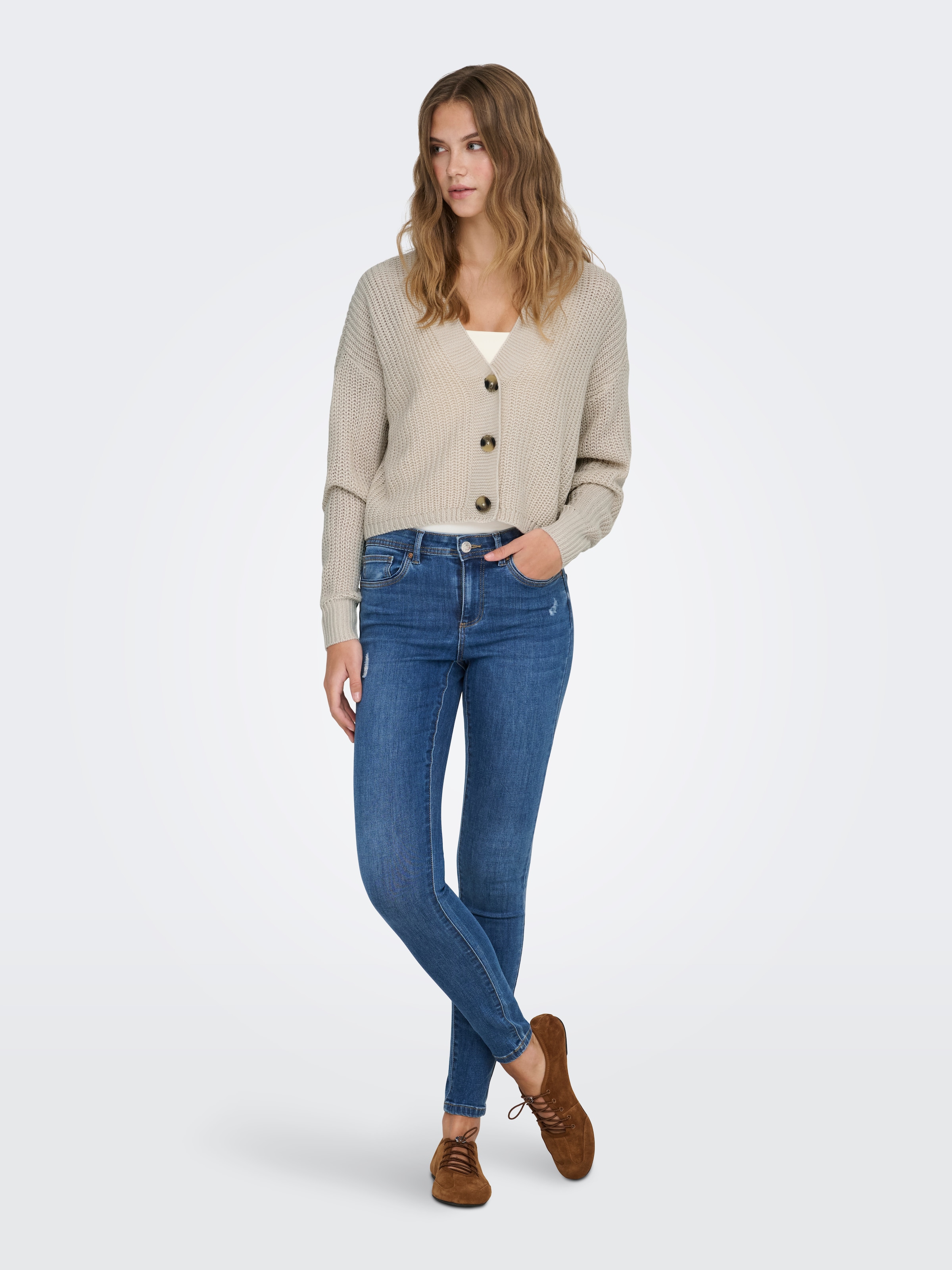 ONLY Veste en tricot »ONLCAROL NICE L/S CARDIGAN KNT NOOS« fibre synthétique, coupe régulière