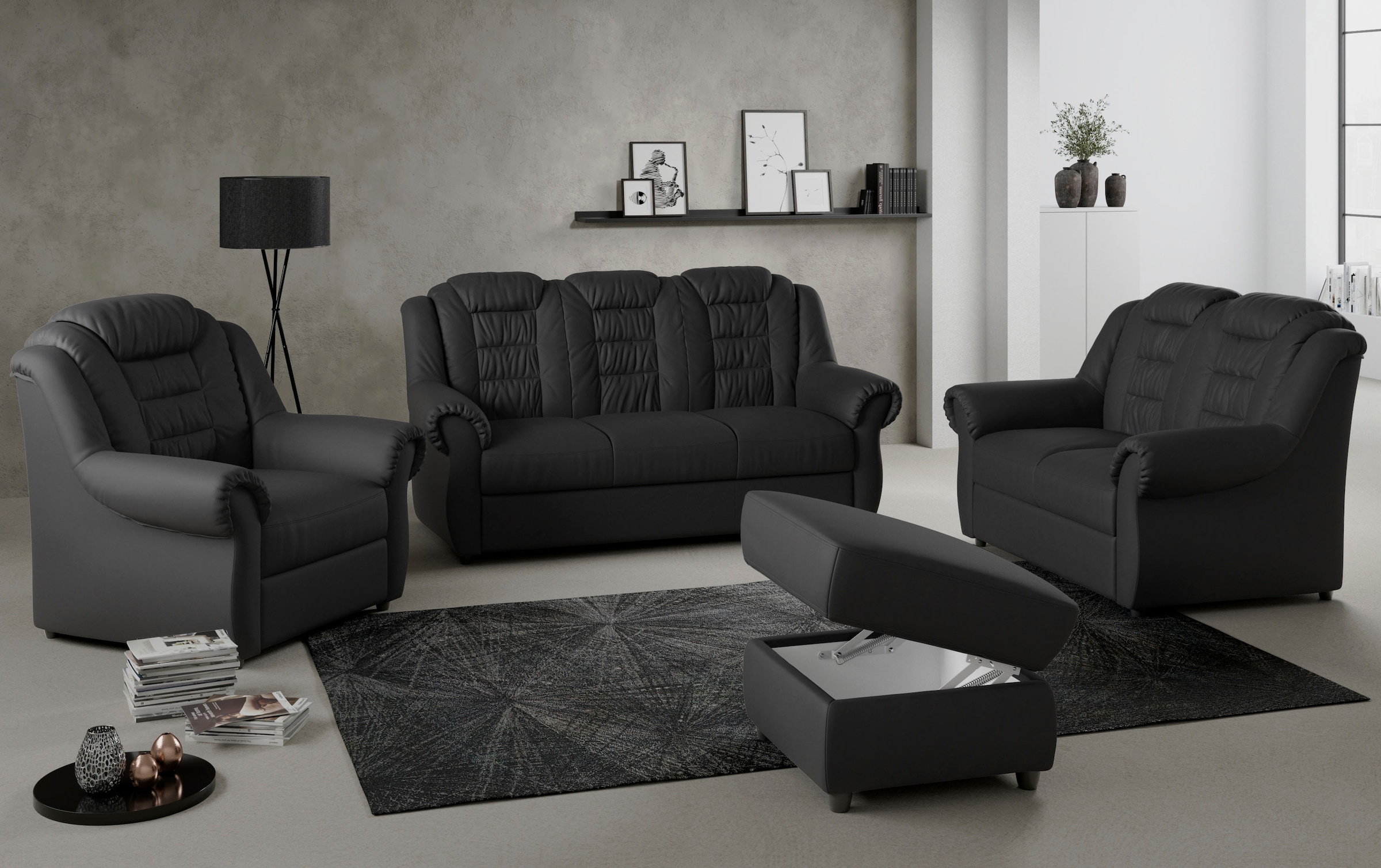 Home affaire 2-places »Boston« Sofa mit hoher Rückenlehne