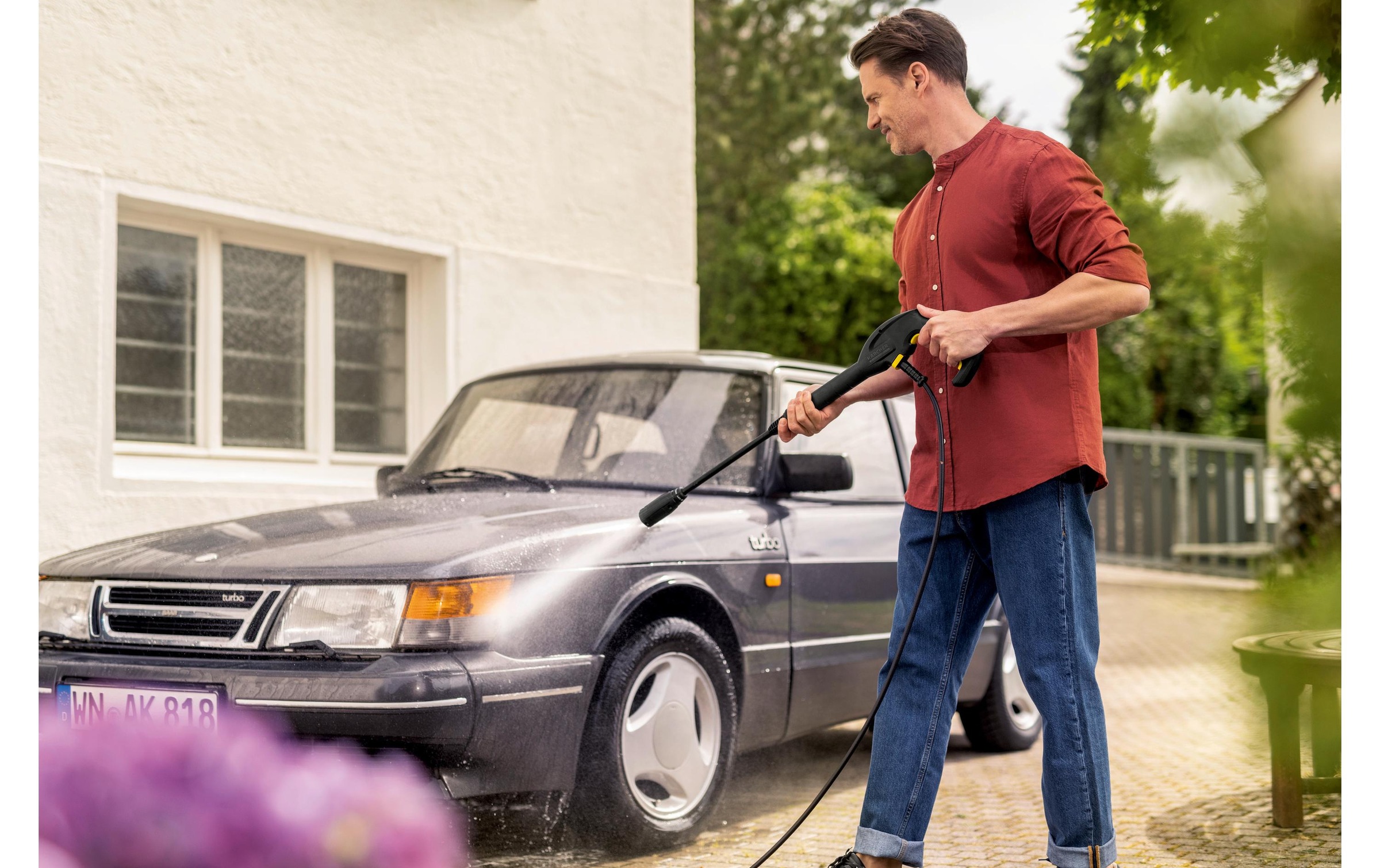 Kärcher Professional Hochdruckreiniger »K 4 Classic Gr.« Kompakter Hochdruckreiniger mit Aluminium-Teleskopgriff
