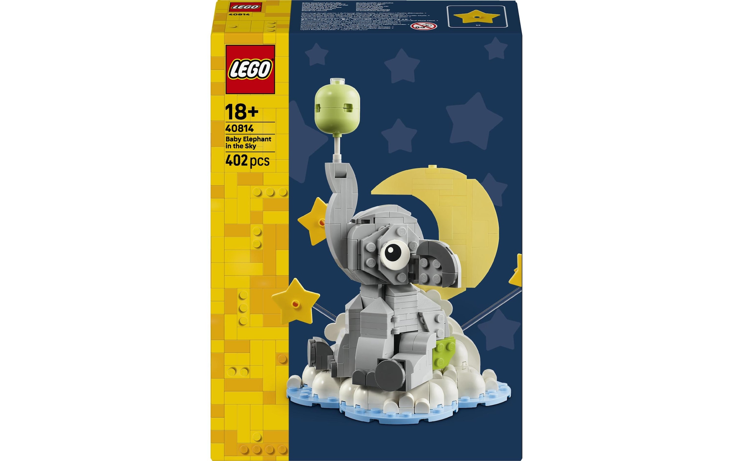 LEGO® Konstruktionsspielsteine »Schwebender Baby-Elefant (40814), LEGO Iconic« Made in Europe