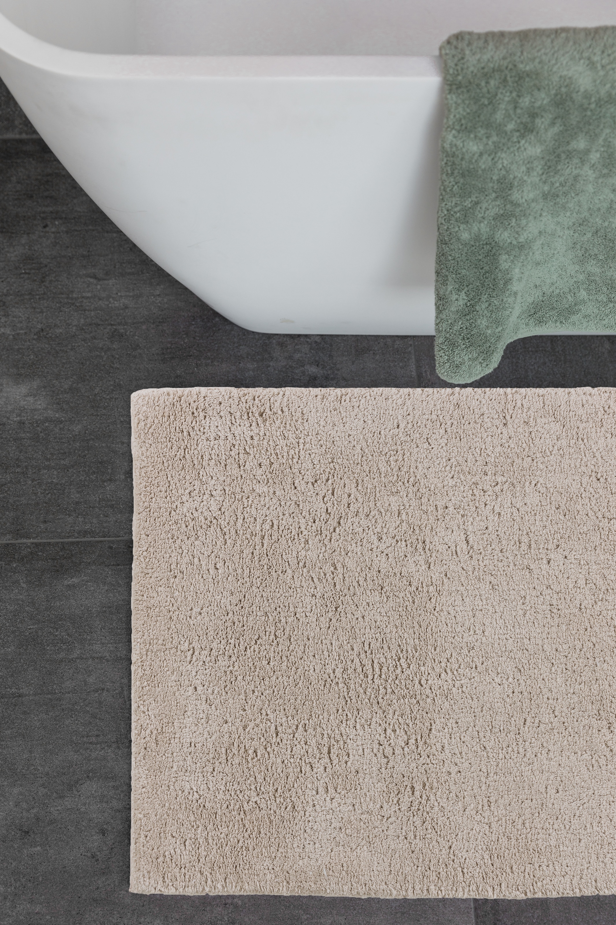 SCHÖNER WOHNEN-Kollektion Tapis de bain »Bahamas  Uni« Höhe 30 mm compatible chauffage au sol utilisable des deux côtés