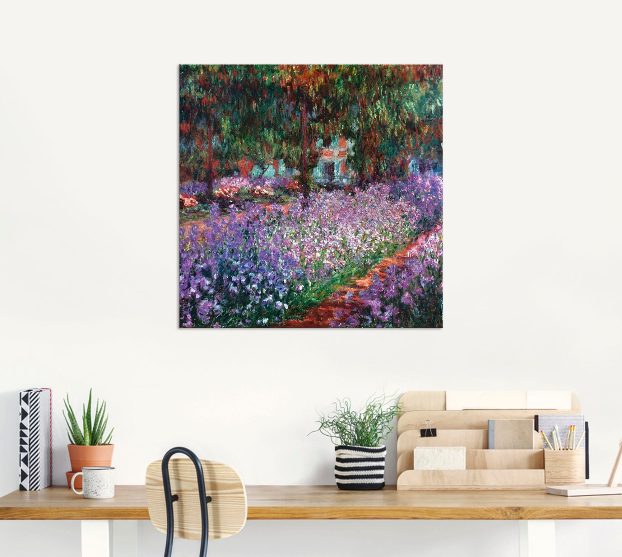 Artland Fresque murale »Der Garten des Künstlers bei Giverny« 1 cuis tlg. als Alubild, Leinwandbild in verschied. Grössen