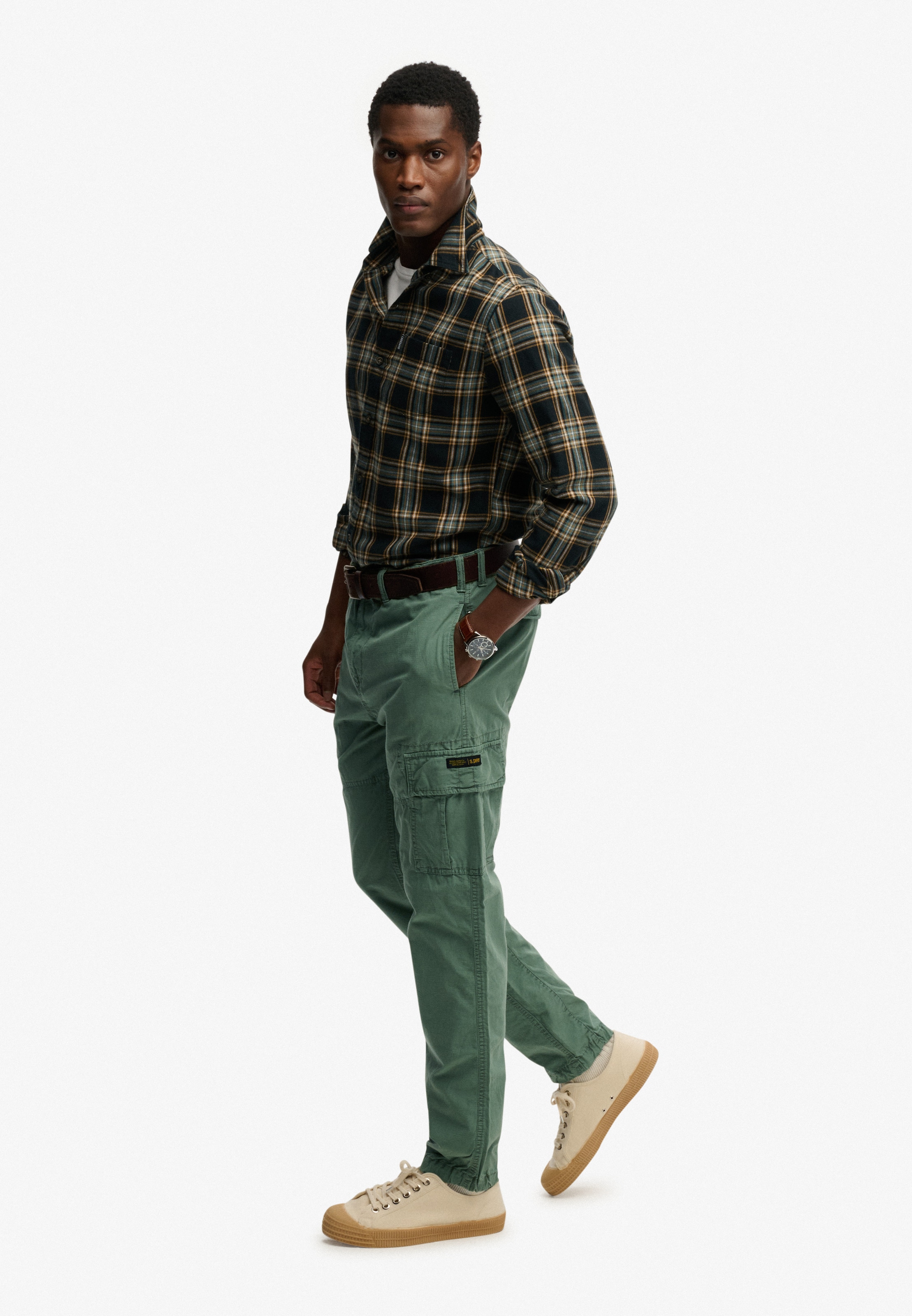 Superdry Pantalon cargo »RIPSTOP LIGHT CARGO PANT«  coupe regular, longueur cheville, avec fermeture éclair