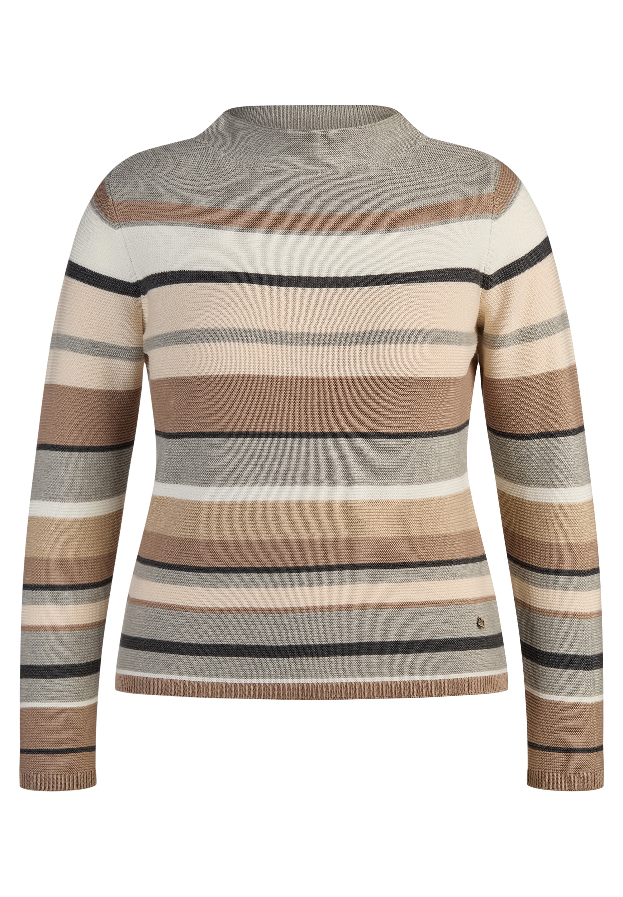 Rabe Streifenpullover mit intarsien Muster