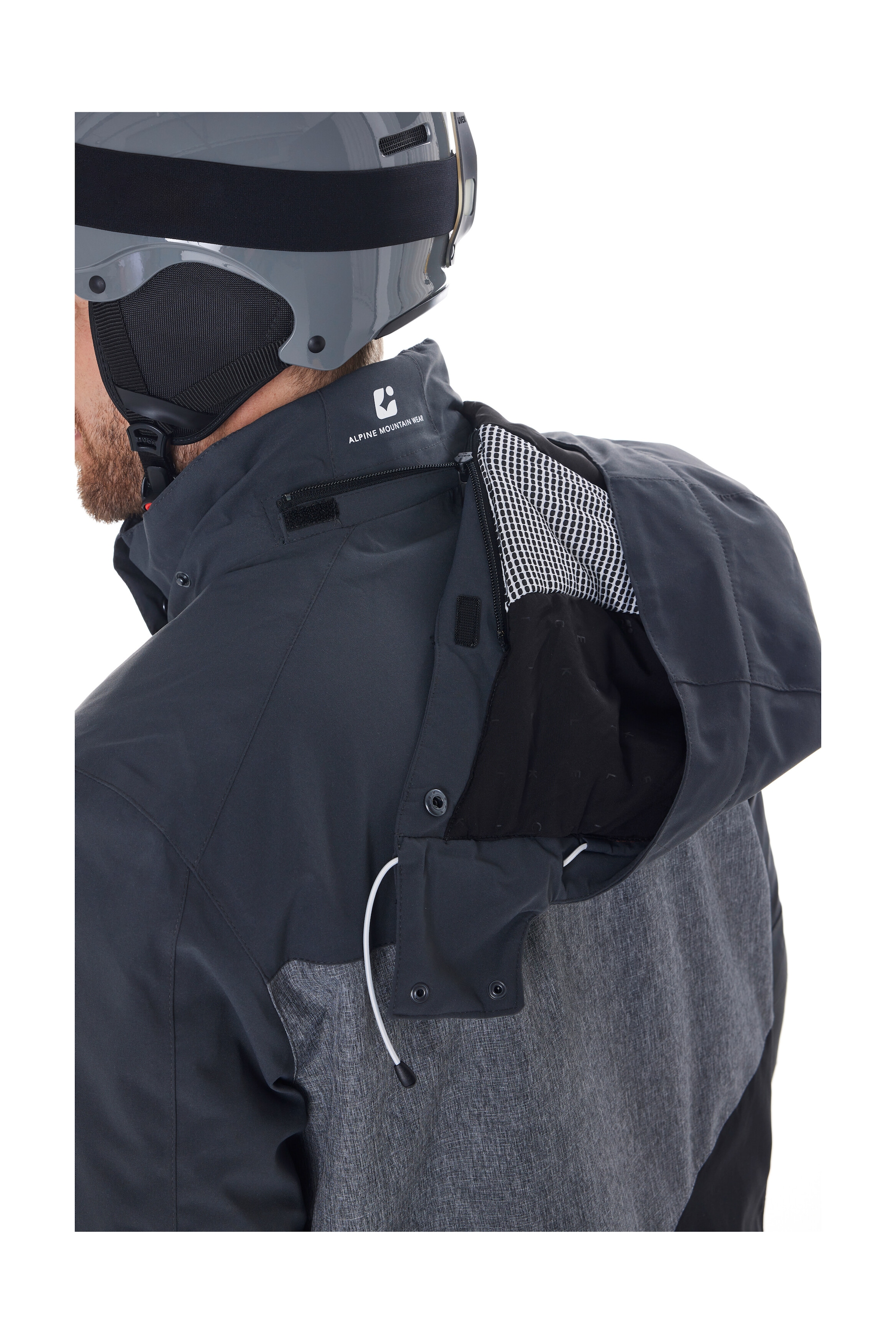 Killtec Veste de ski »KSW 45 MN SKI JCKT« veste de ski tendance, imperméable, avec capuche amovible et jupe pare-neige