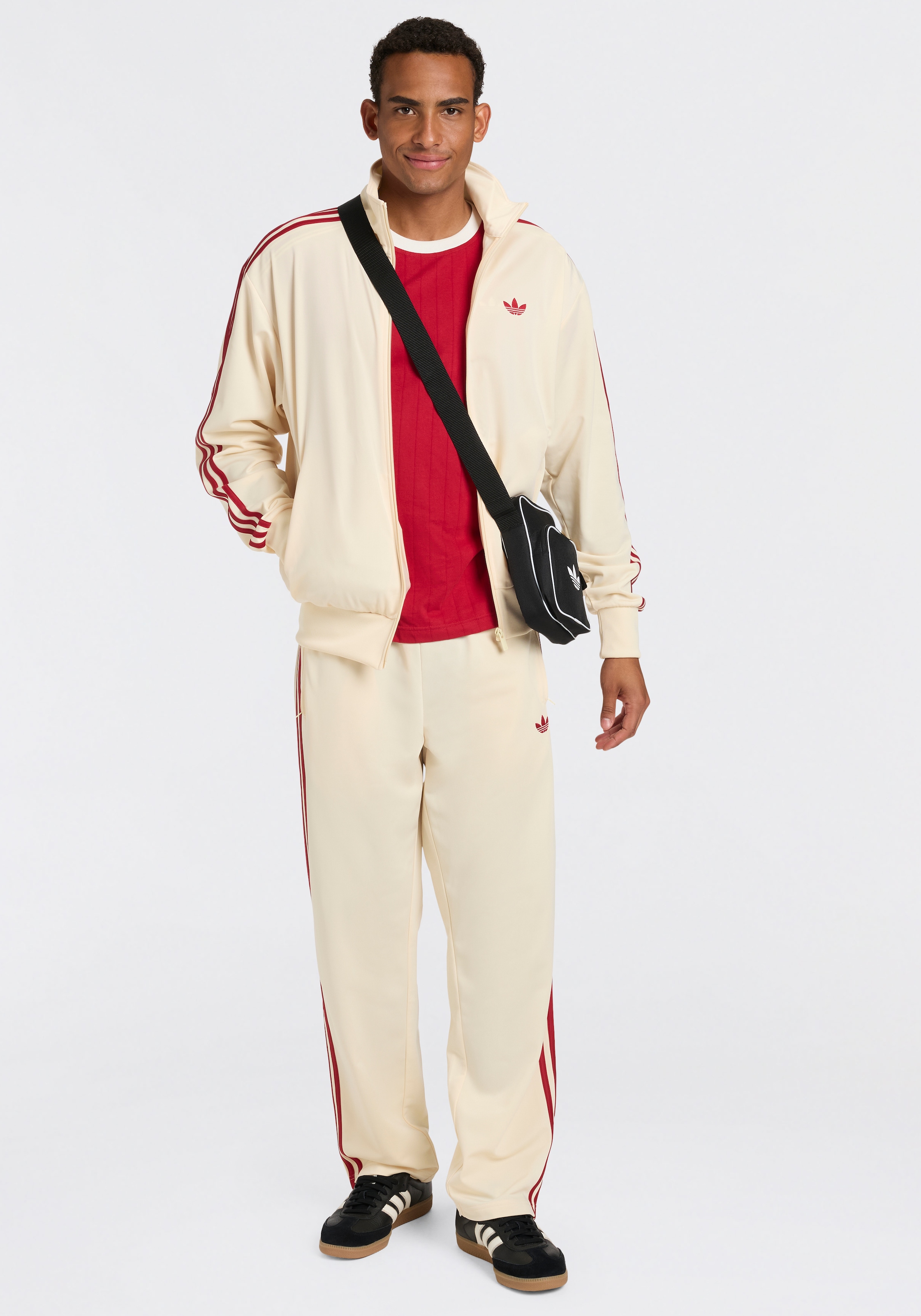 adidas Originals T-shirt »DROP NEEDLE 3-STREIFEN« pour adultes, style sportif, longueur normale, manches courtes