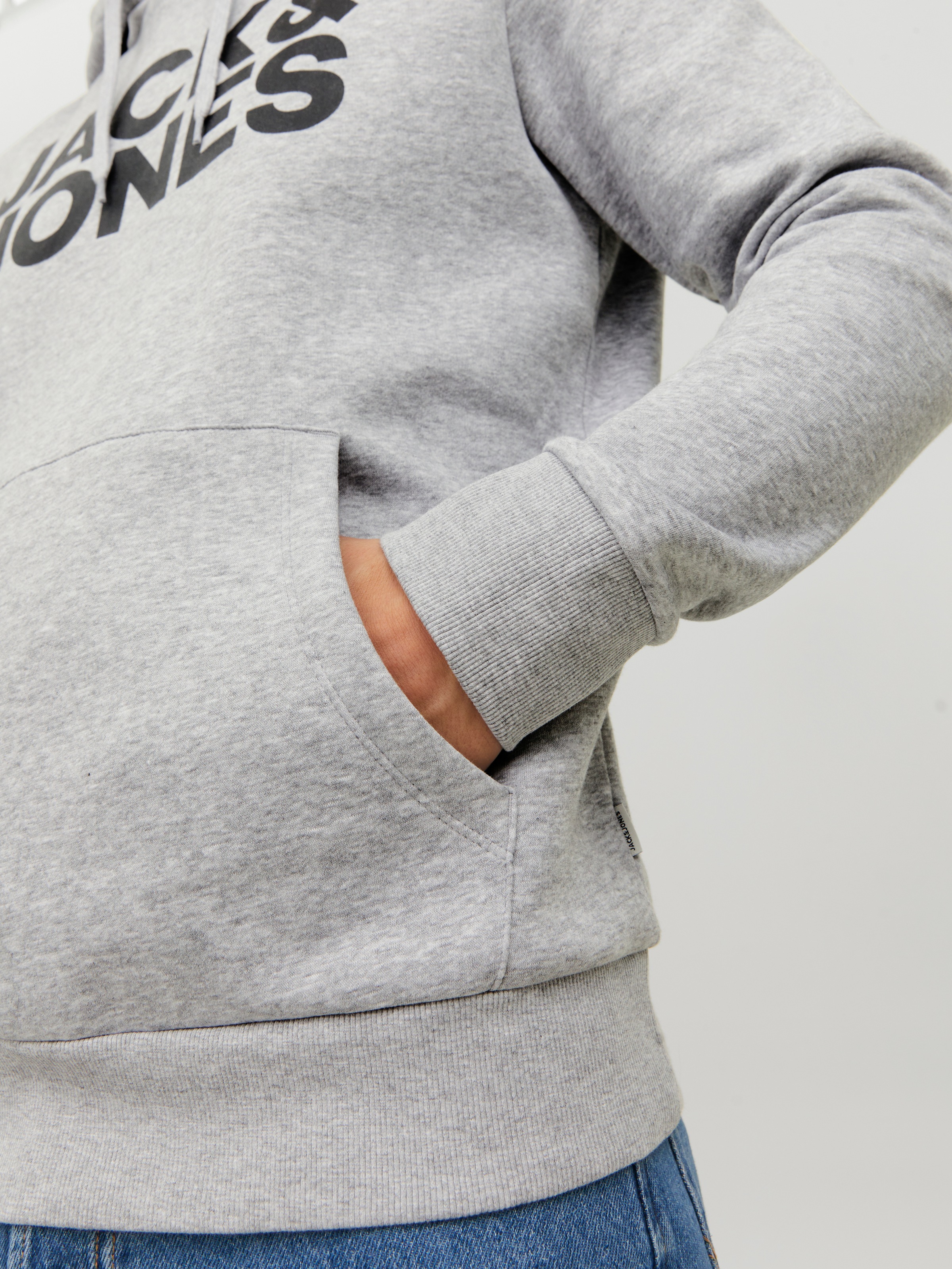 Jack & Jones Sweat à capuche »JJECORP  Kapuze und Frontprint«, bedruckt, modisch, regular fit, Baumwollmischung, Rundhals
