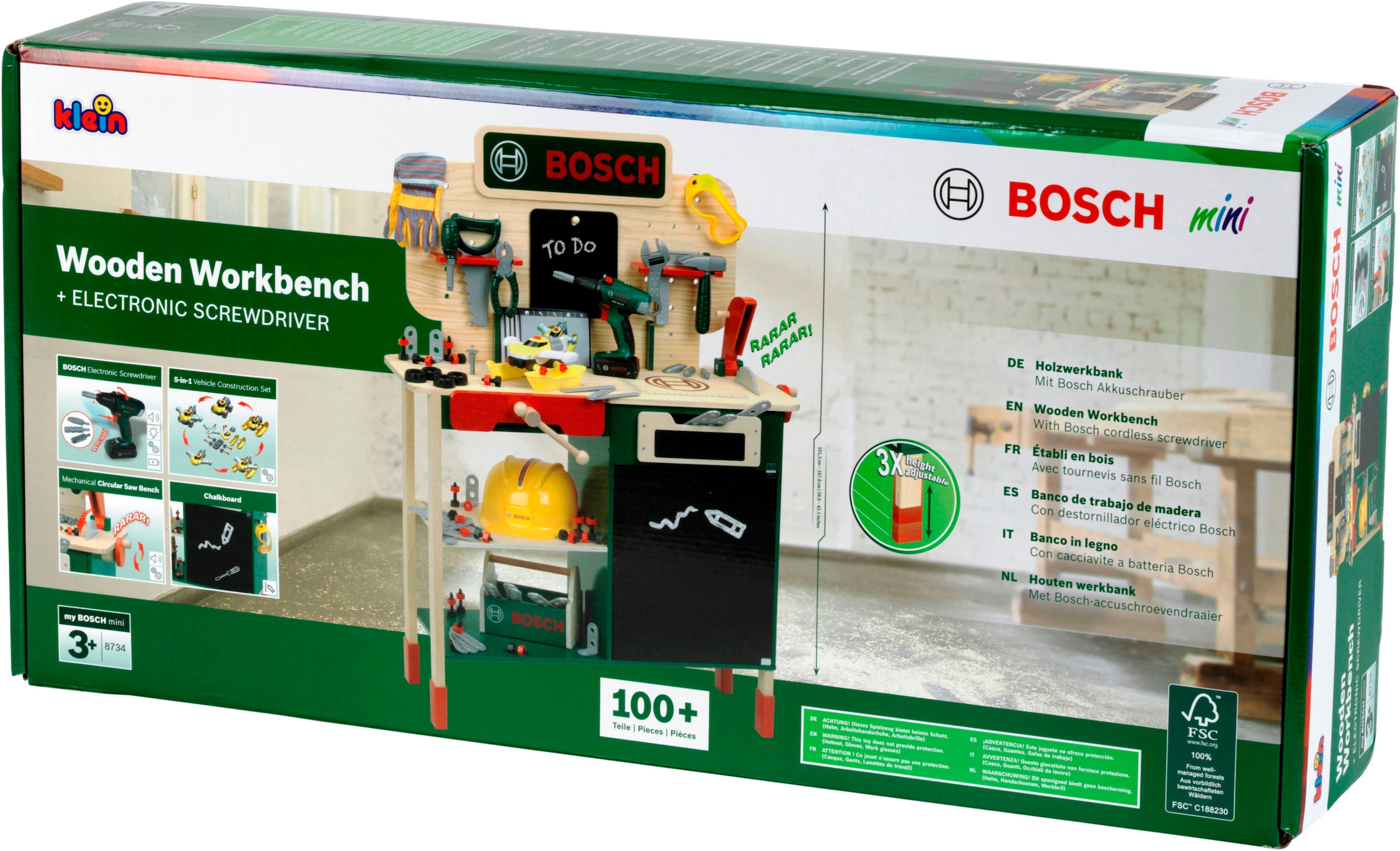 Klein Établi de jeu »BOSCH Holzwerkbank« mit Sound