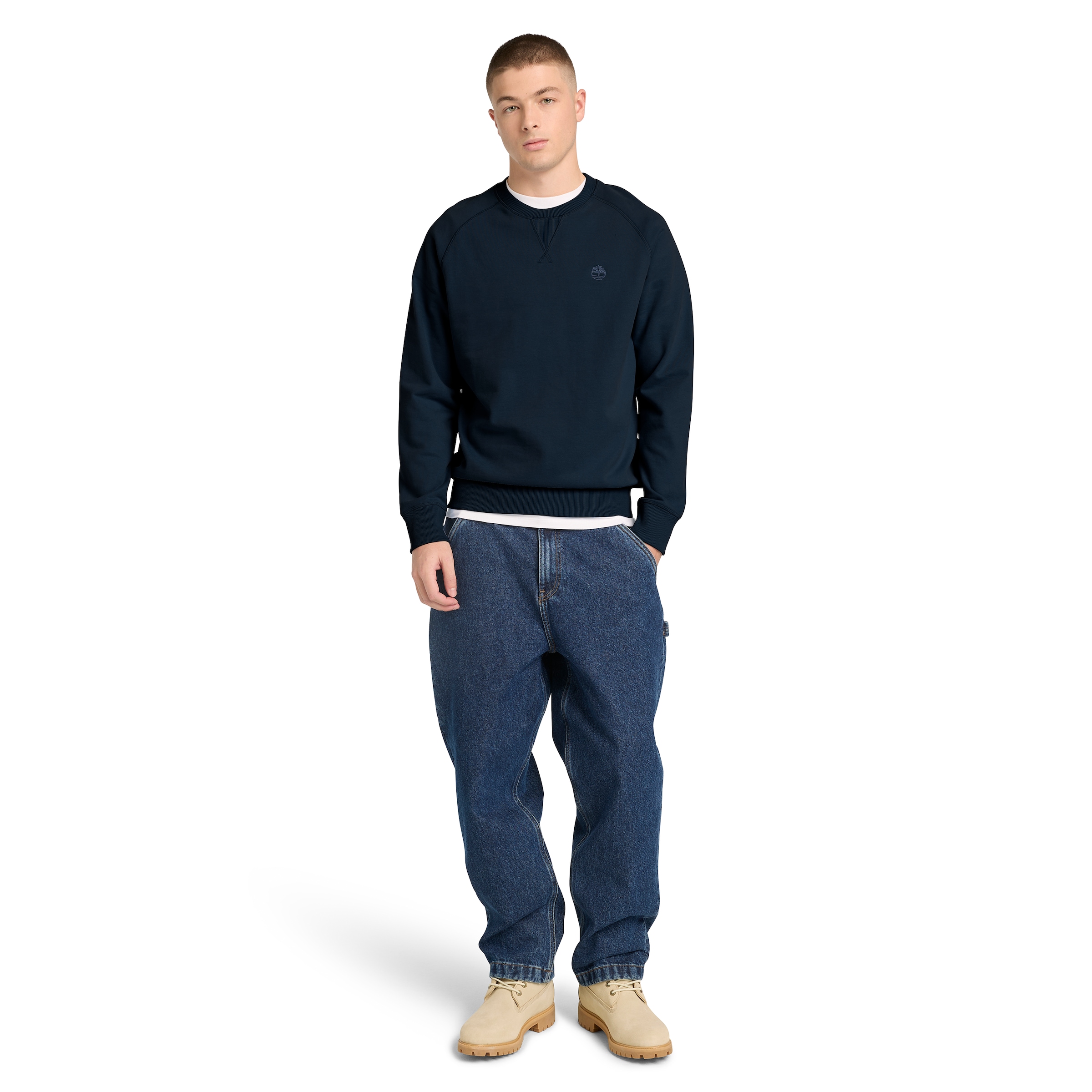 Timberland Sweatshirt »EXETER RIVER Loopback Crew Neck Swe«, Langarm-Ausführung, aus Baumwolle, bequemer Schnitt
