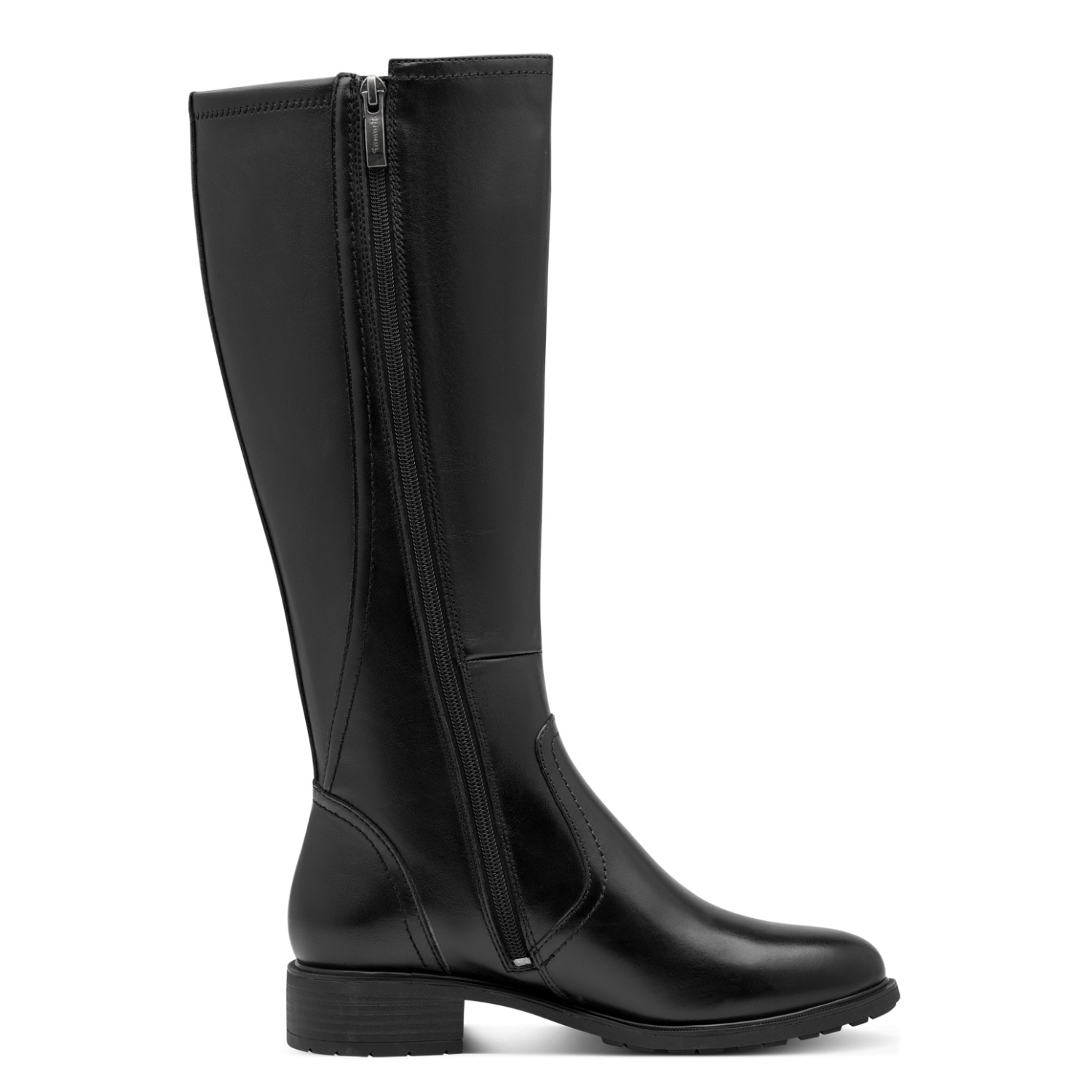 Tamaris Bottes  talon bloc, bottes hautes avec estampillage élégant du logo