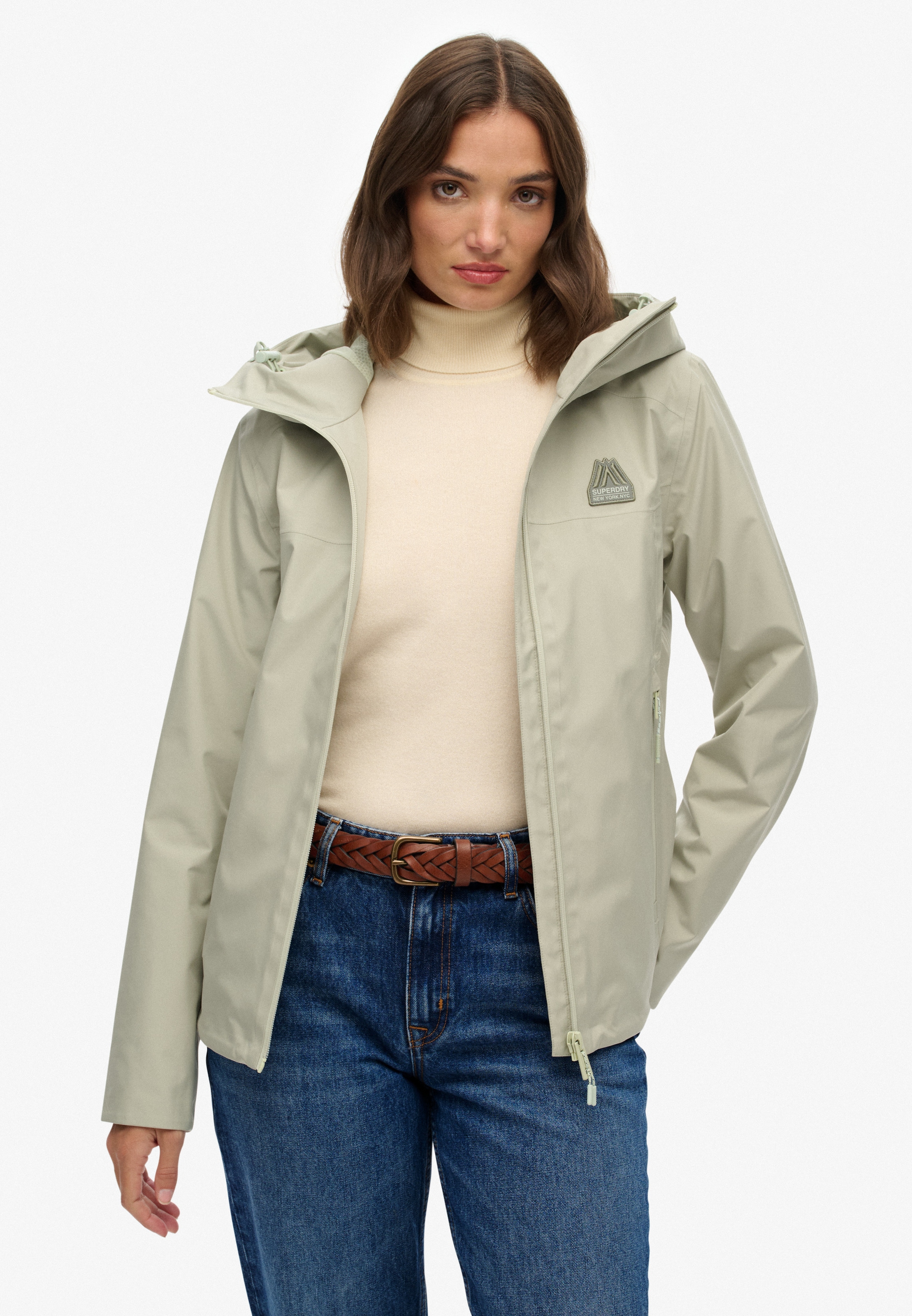 Superdry Outdoorjacke »WATERPROOF JACKET« mit Kapuze Wasserdicht (Säule wird nachgereicht)