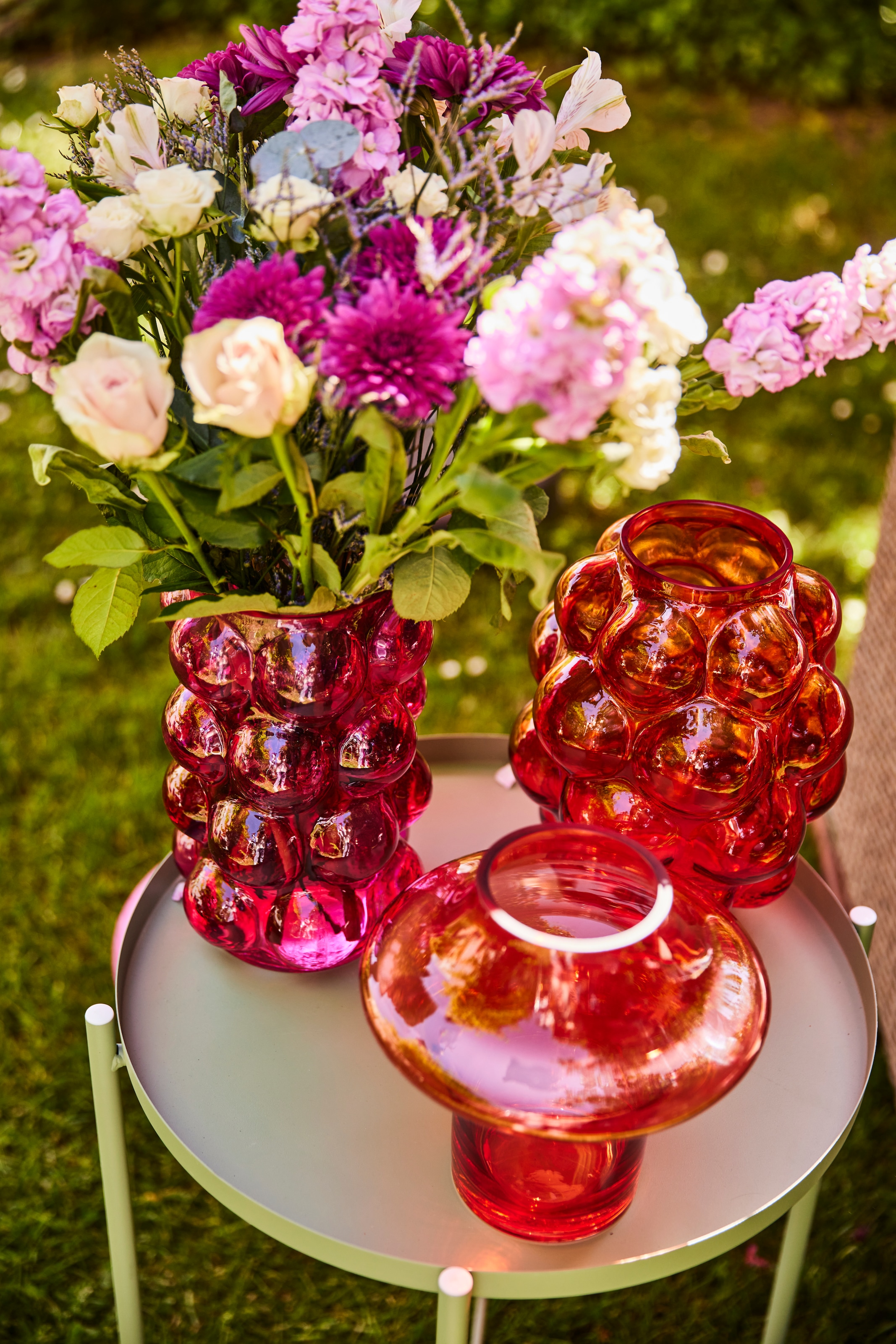 AM Design Vase décoratif »Vibrant orangefarbene Glasvase« pour une touche joyeuse