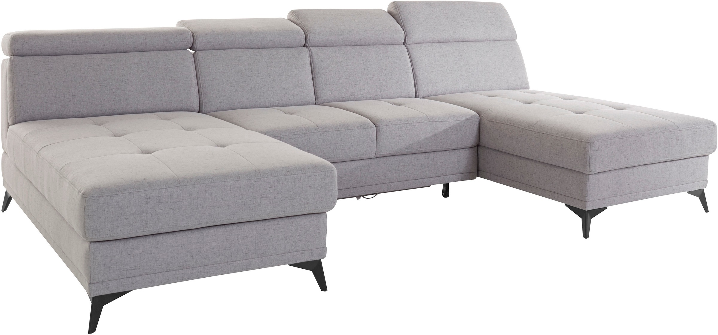 INOSIGN Wohnlandschaft »Cardiz U-Form« inkl.Kopfteilverstellung und Federkern wahlweise mit Bettfunktion