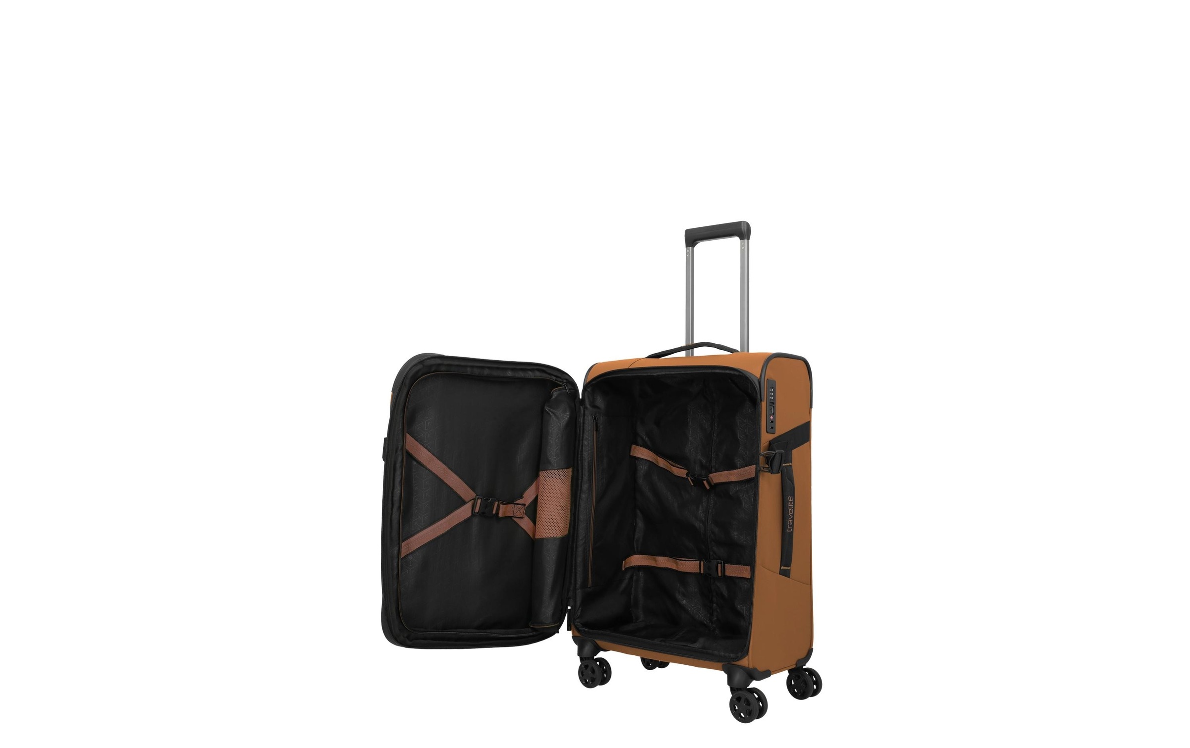 travelite Trolley »travelite BRIIZE Trolley M exp. erweiterbar 67 l « 67 l 4 Rollen