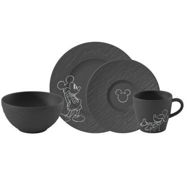 Villeroy & Boch Kindergeschirr-Set »Manufacture Rock Mickey Mouse 4-teilig«