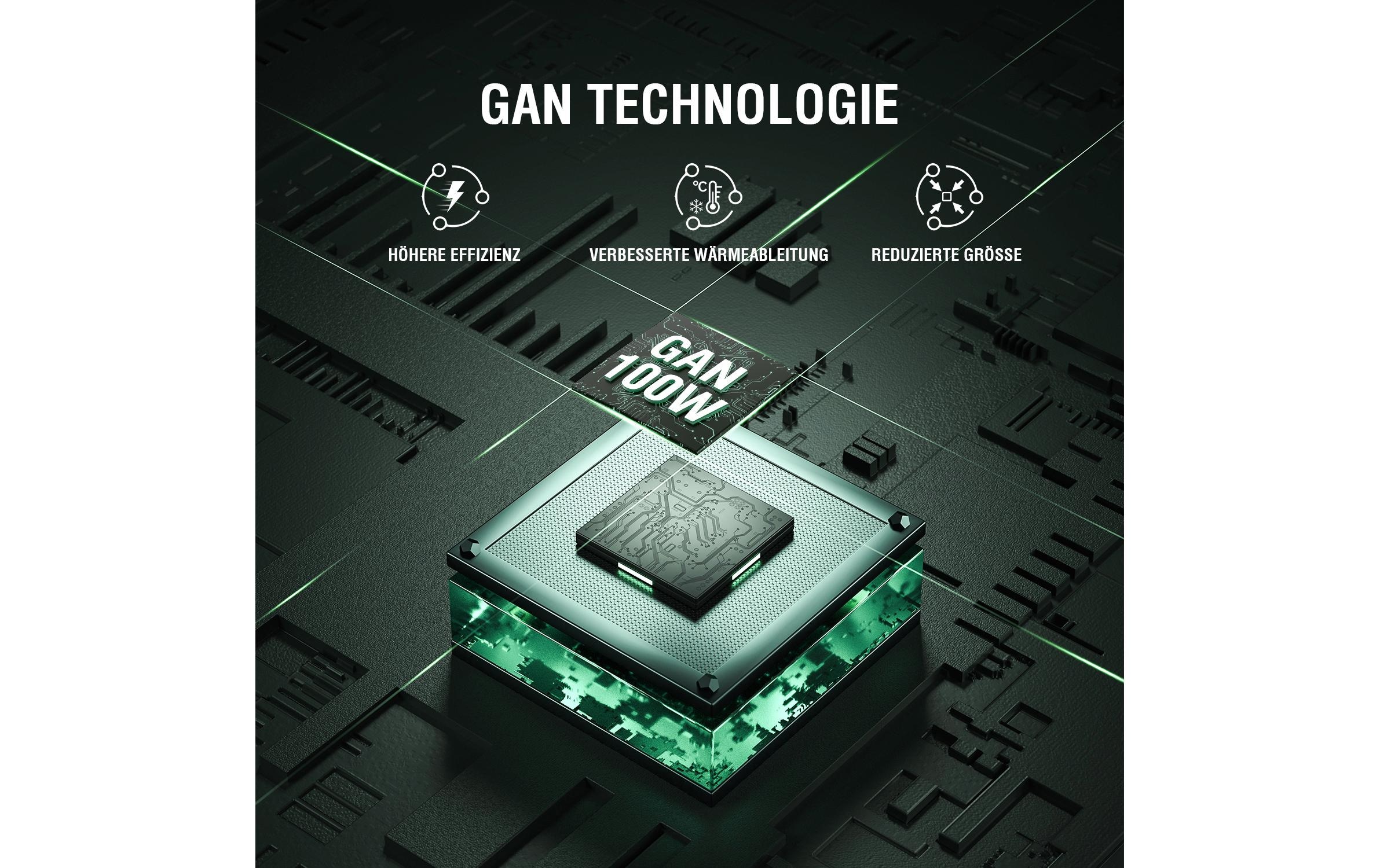 4smarts Station de charge »GaN Screen 100W 3C+2A«