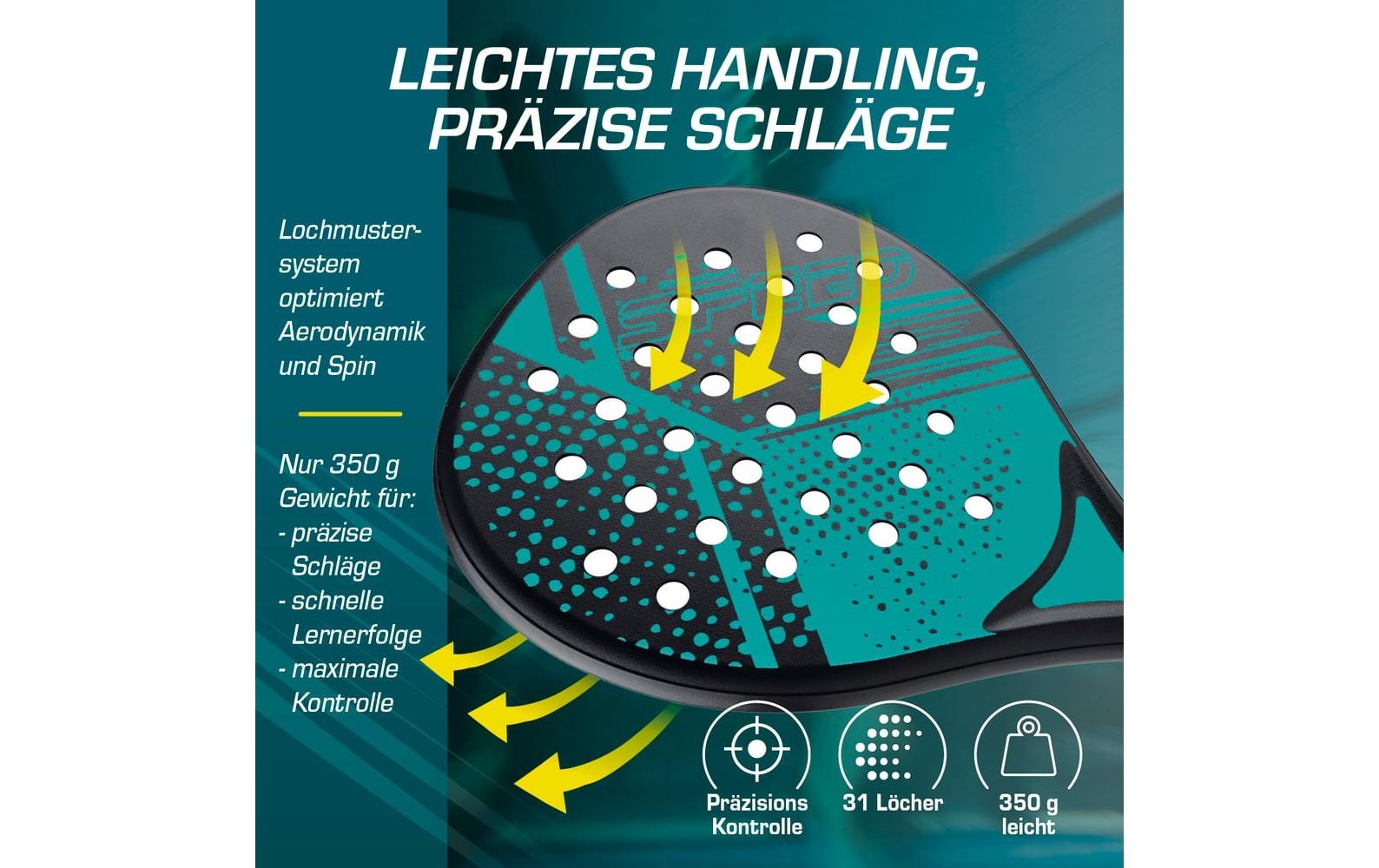   Padelschläger »DoYourSports 46.5 cm Starter Set 4-tlg.«