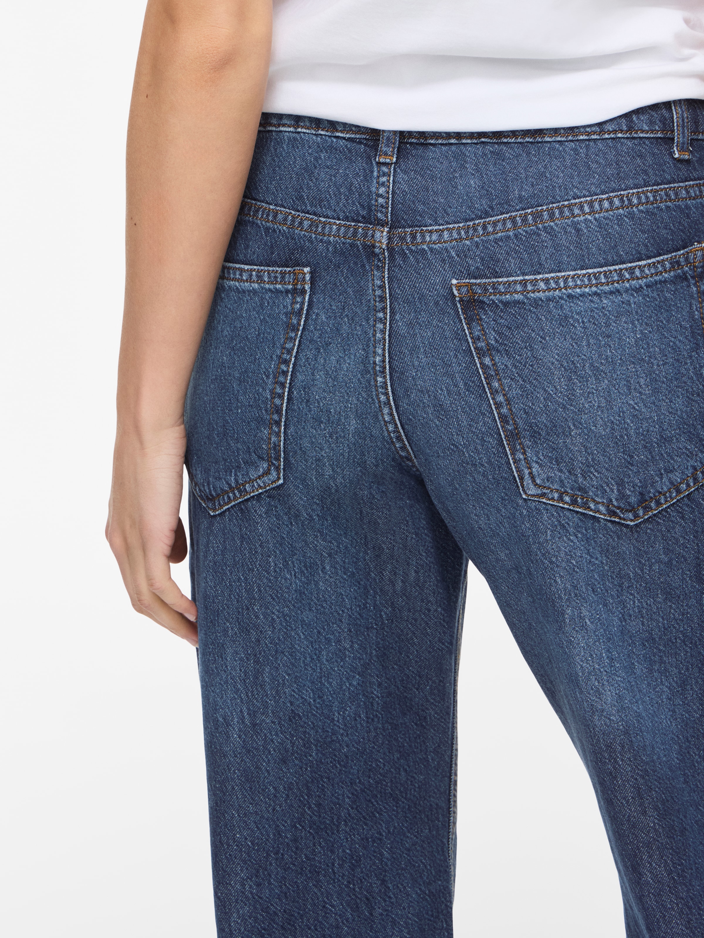 Vila Jeans large »VIPALMA RW WIDE JEANS DBD PAL20-NOOS« coton, taille régulière, coupe large