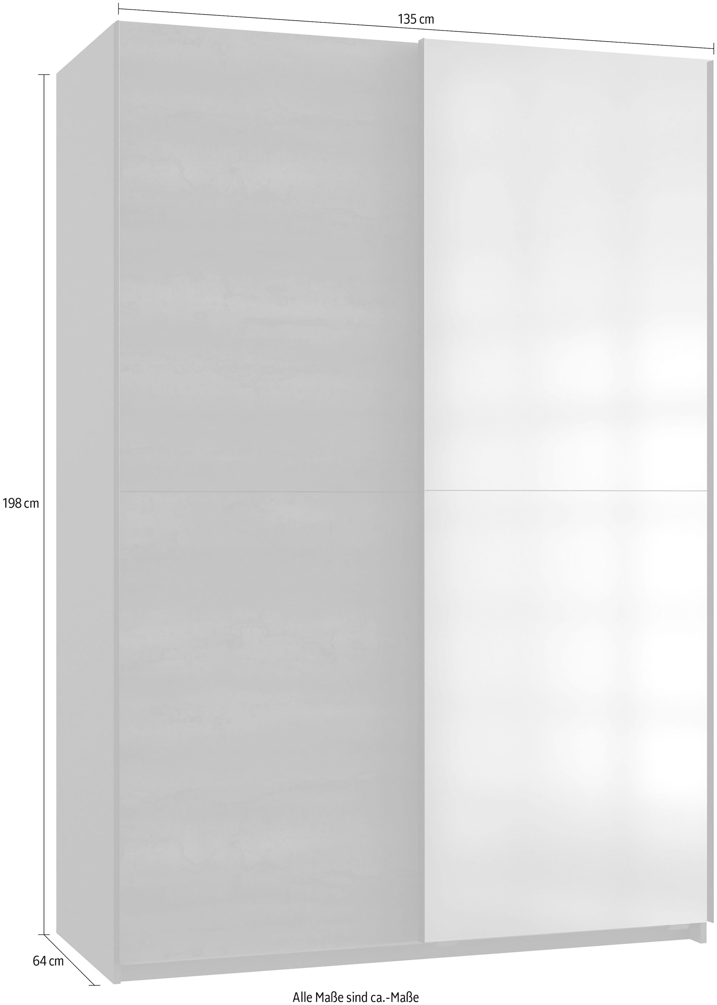 Wimex Schwebetürenschrank »Herne« Mit Spiegeltür