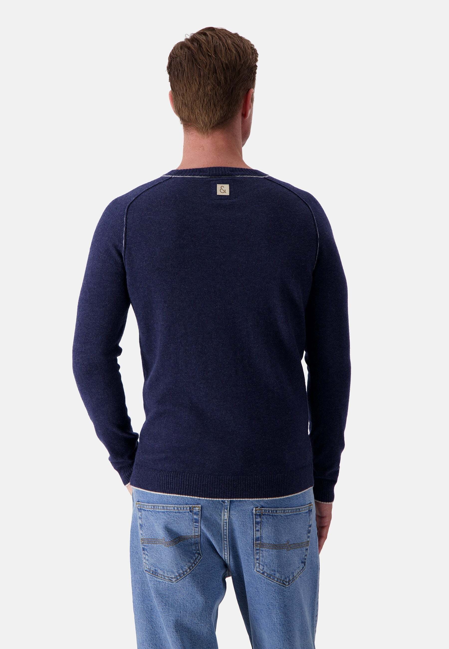 colours & sons Strickpullover »colours & sons Pullover Roundneck-Merino Blend«