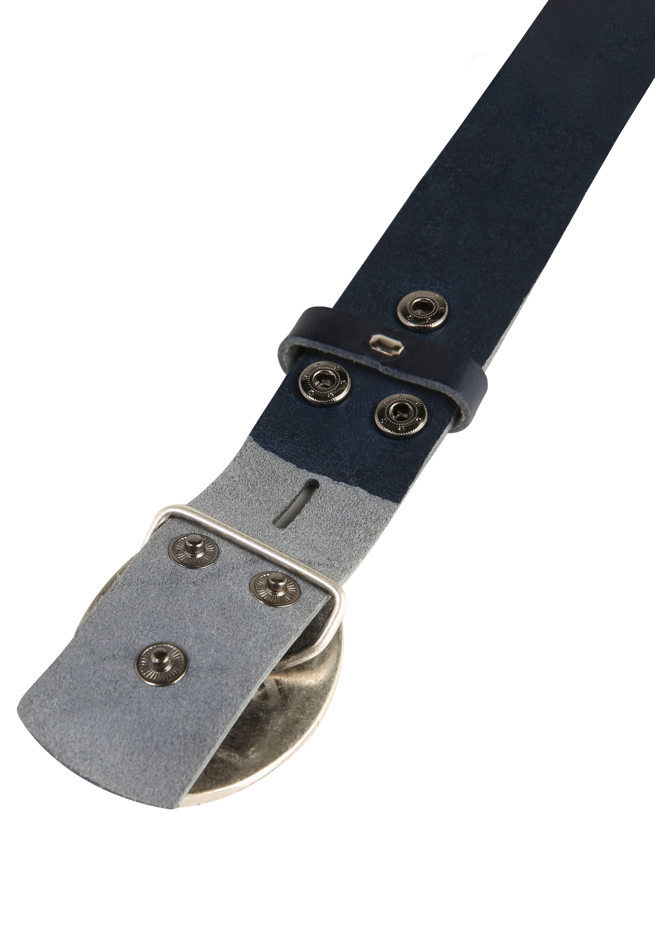 Rettungsring Gürtel Ledergürtel Schliesse »Seepferd Oval Silber Mit Swarovski-Kristall Verdelt«