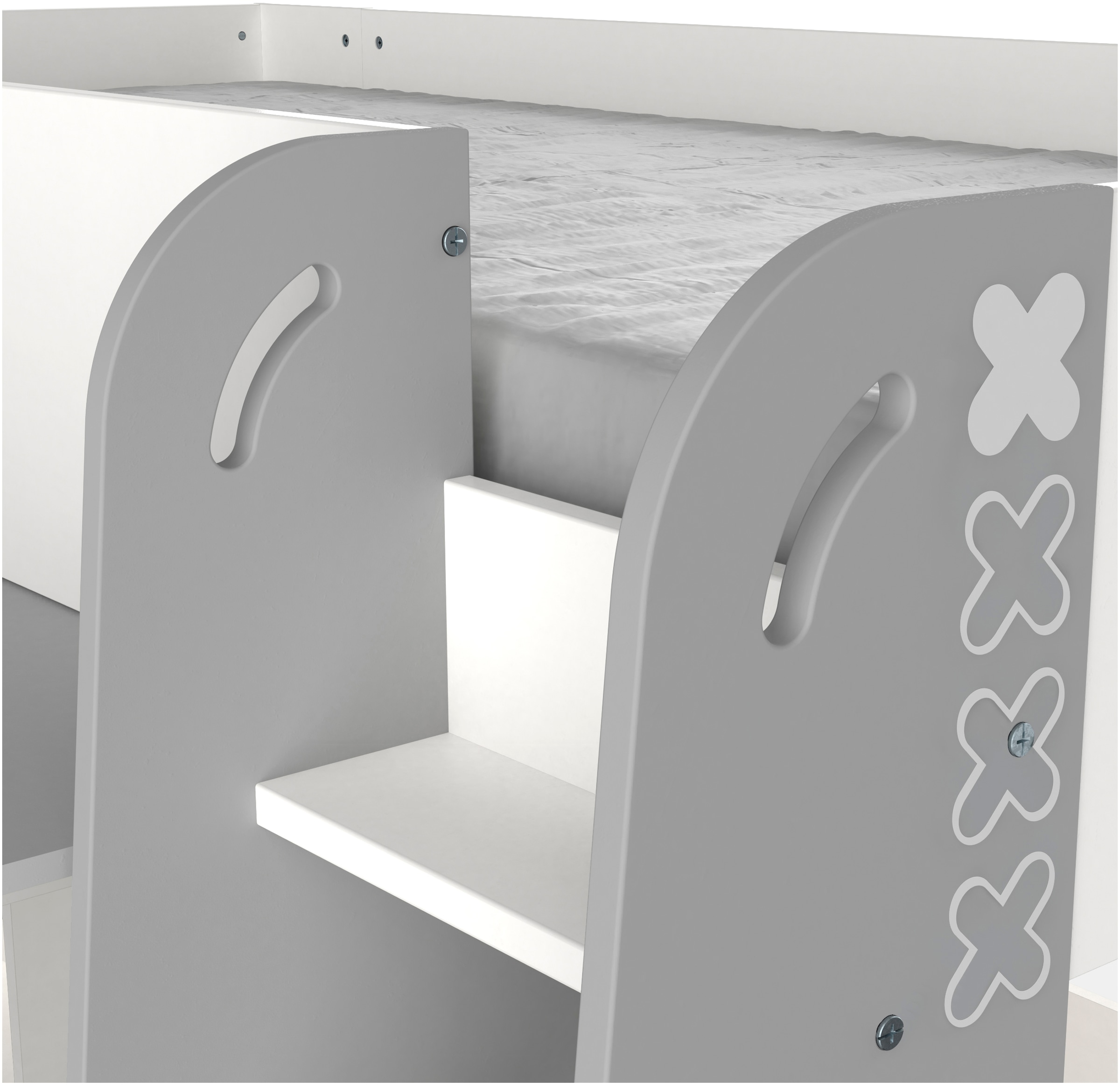 Demeyere GROUP Lit superposé »HAMPTON Kombi Bett mit Schreibtisch« Lit combiné avec bureau sur roulettes