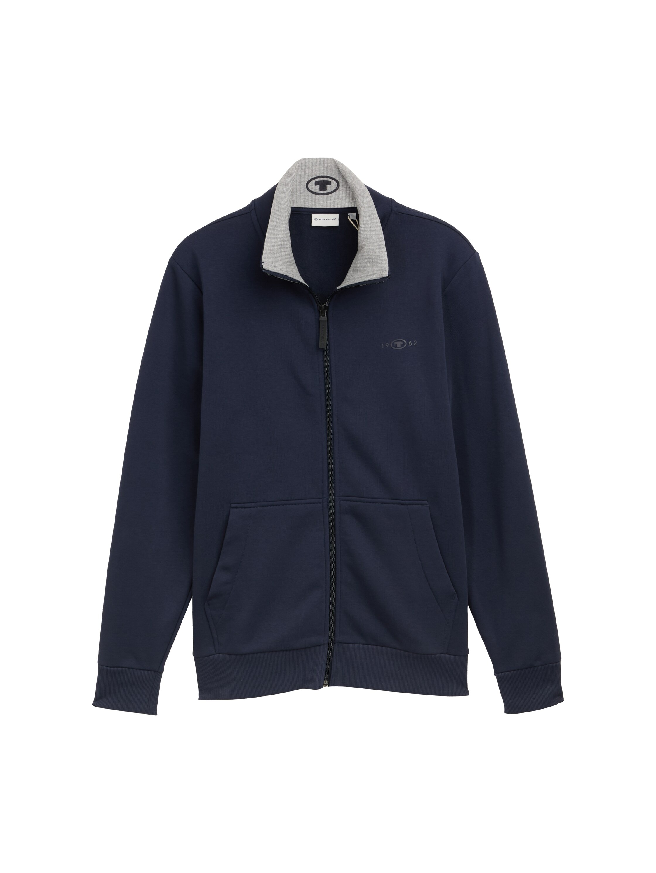 TOM TAILOR Veste sweat mit Logo Stickerei