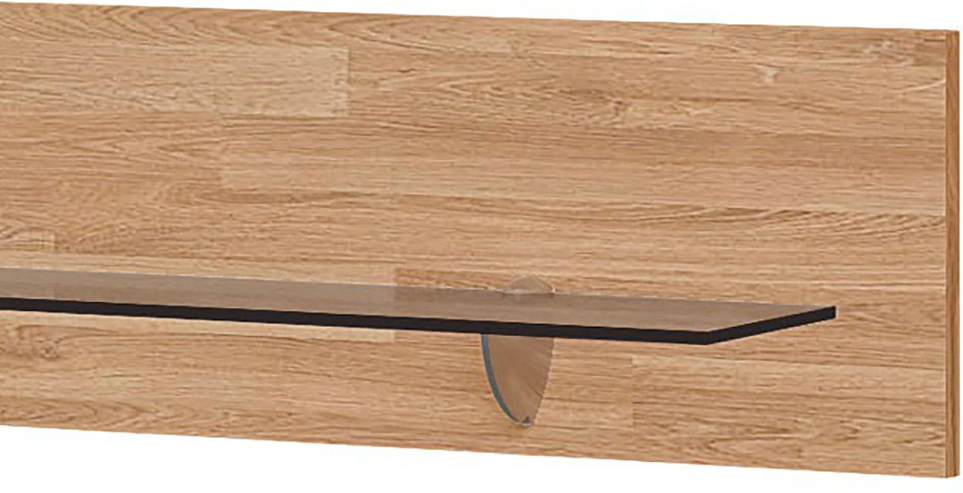 GOODproduct Wohnwand »VETRO: besteht aus 2 Vitrinen, 1 Lowboard & 1 Wandregal, Wohnzimmer.« 4 Stk. tlg.