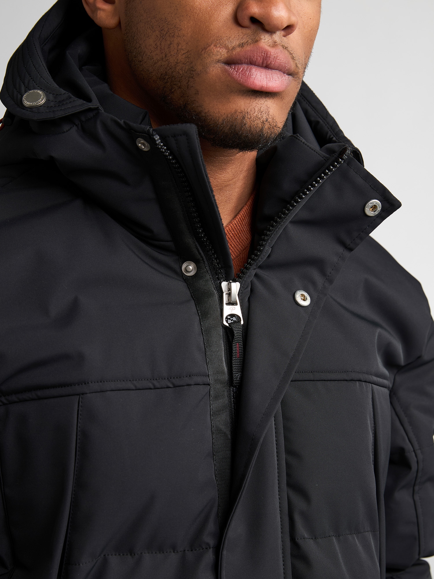 Petrol Industries Parka avec capuche avec coutures matelassées et capuche, rembourré chaudement, aspect mat