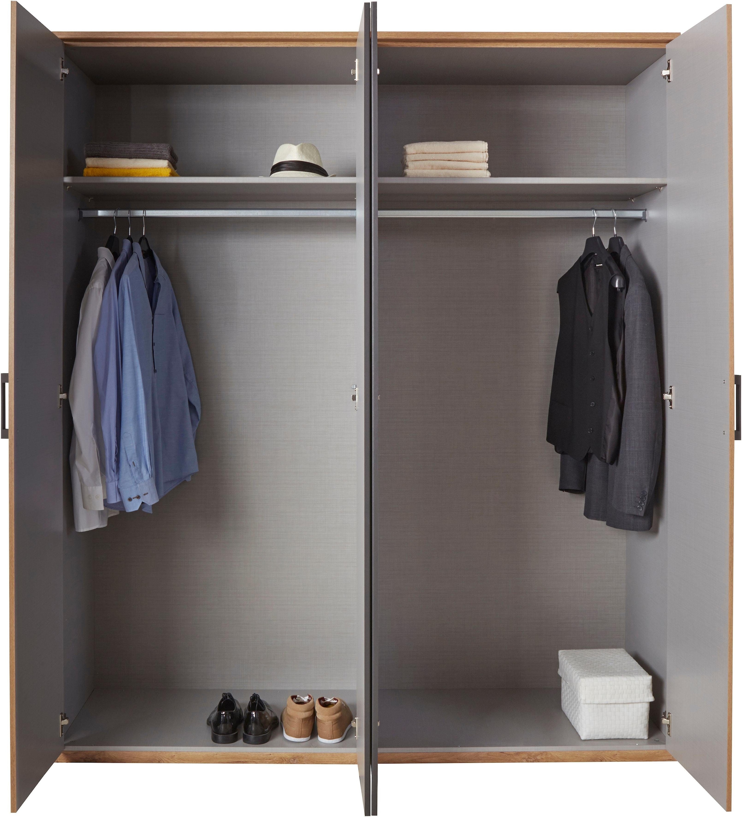 Wimex Drehtürenschrank »Malmö, Kleiderschrank mit Spiegel, Made in Germany« im Industrial Look, 180 oder 225cm breit