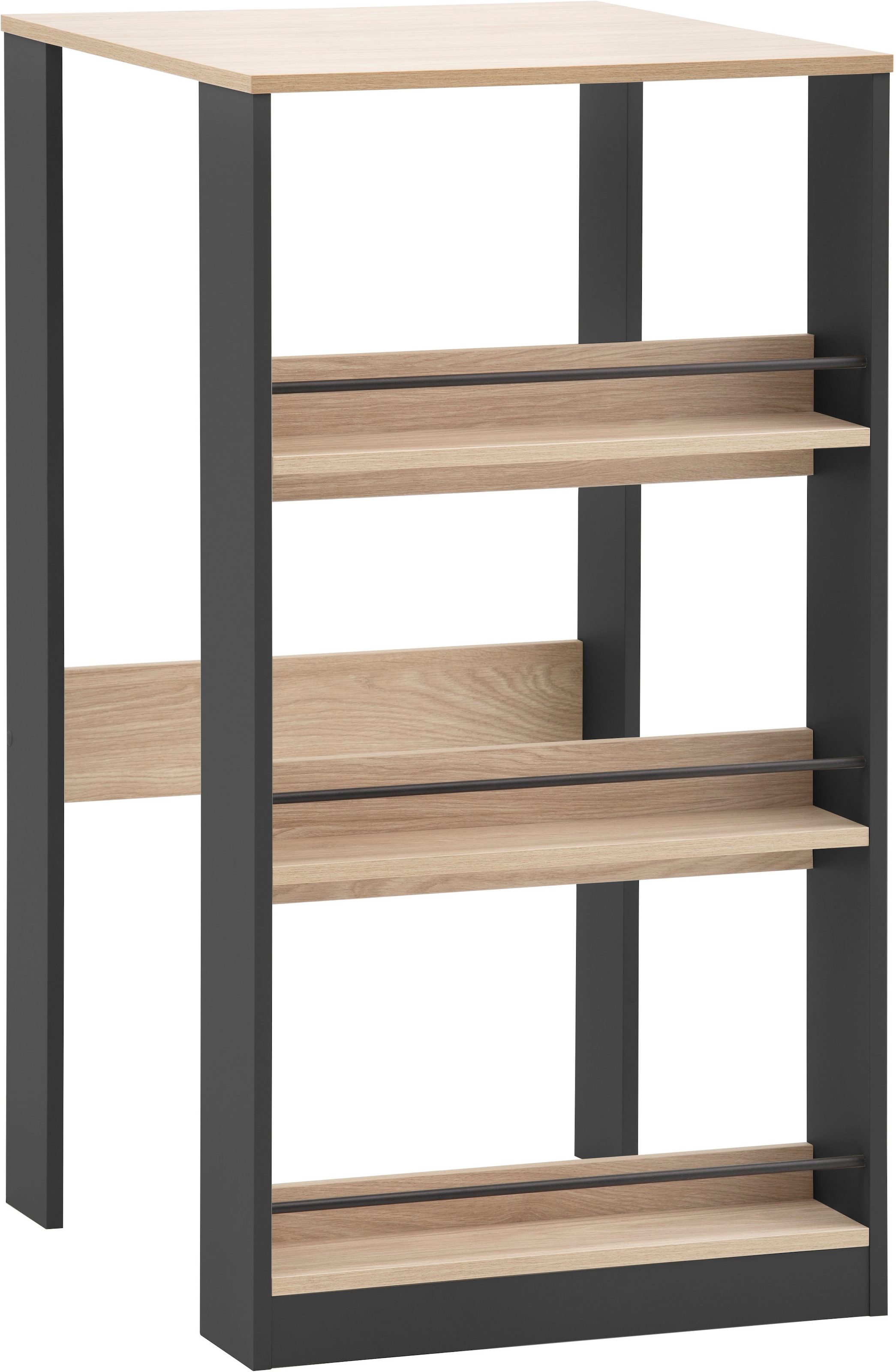 KOCHSTATION Küchentisch »KS-Kolari« 1 Stk. tlg. Breite 58 cm, mit 3 offenen Fächern