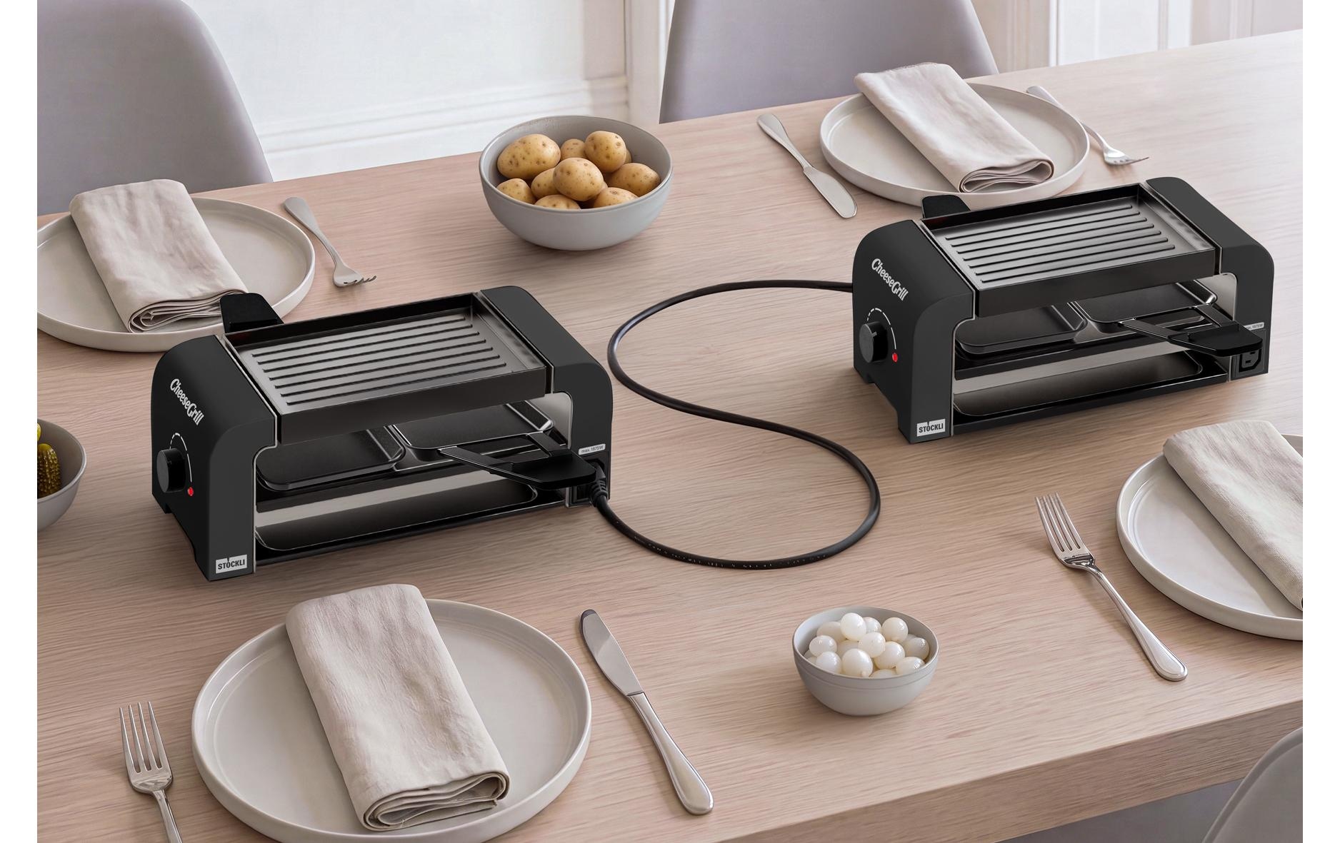 Stöckli Raclette »Stöckli CheeseGrill 2 Connect Set 12 Personen«
