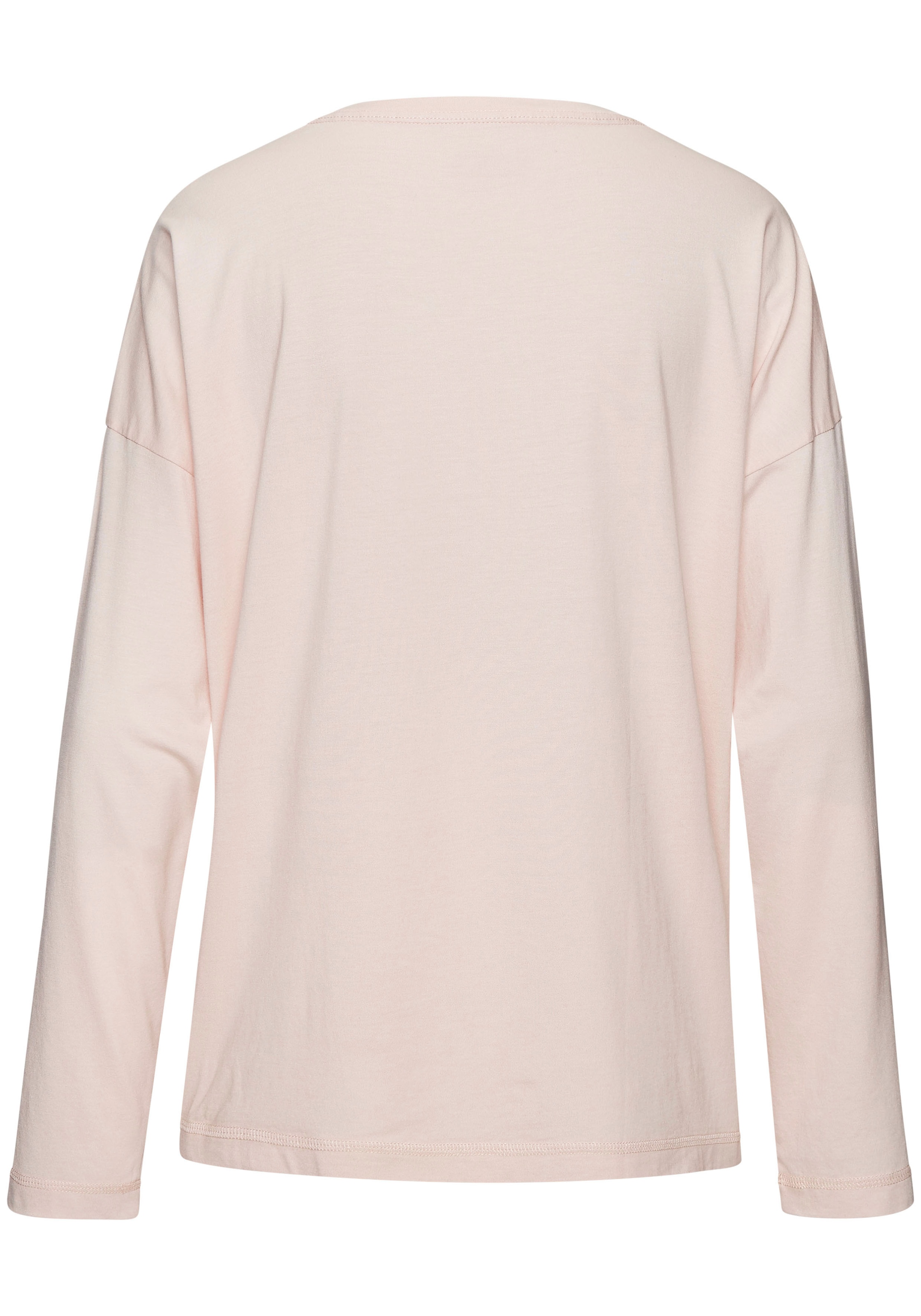 Vivance Dreams Langarmshirt mit kleinem Brust-Print