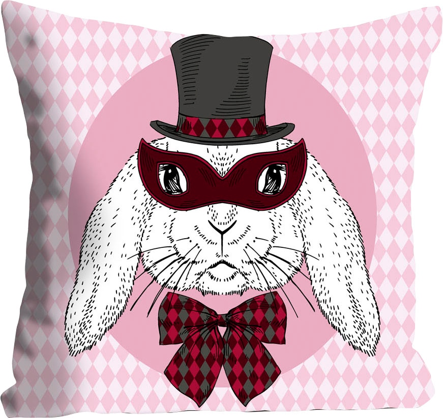 queence Coussin décoratif »Bunny Holmes« mit einem Detektiv Hasen