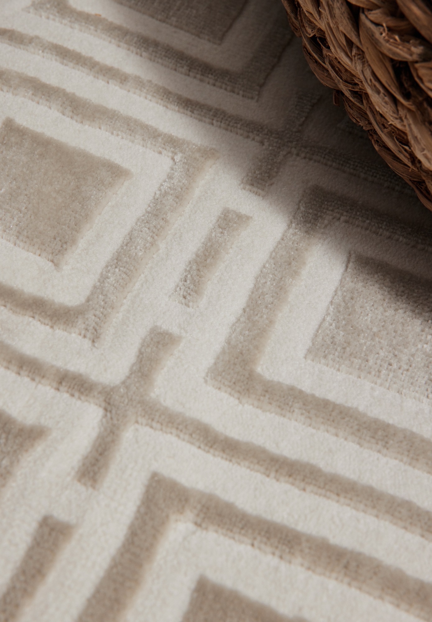 ELLE DECORATION Designteppich »Howlite« rechteckig 9 mm Höhe Wohnzimmer, Schlafzimmer, Läufer, Hoch-Tief Effekt, Flur, Glanz