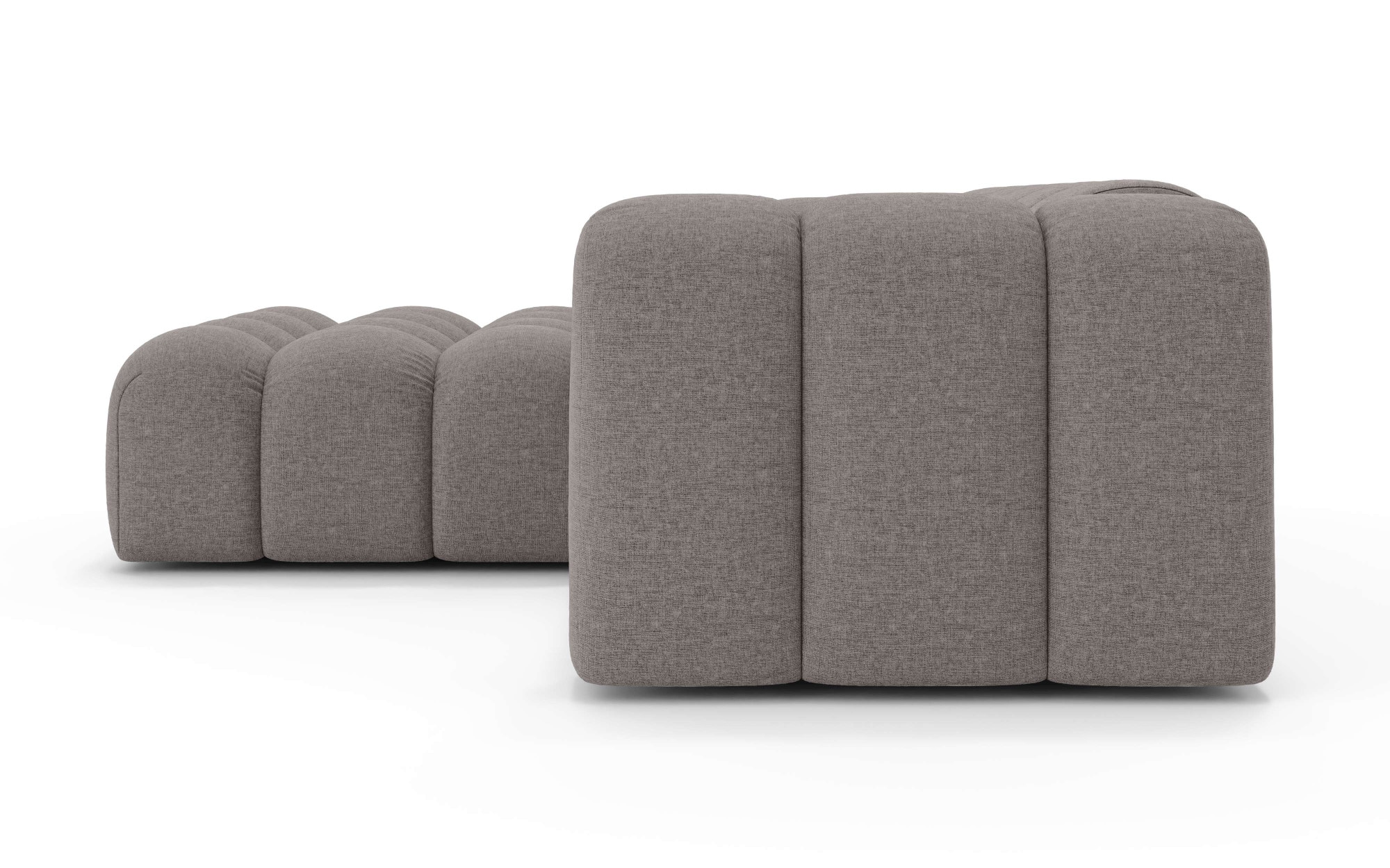 GOODproduct Ecksofa »KALLIE Design-Sofa mit Wellenunterfederung, Bubble-Optik, 248/186/72cm« moderne Steppung, hoher Sitzkomfort und modernes Design