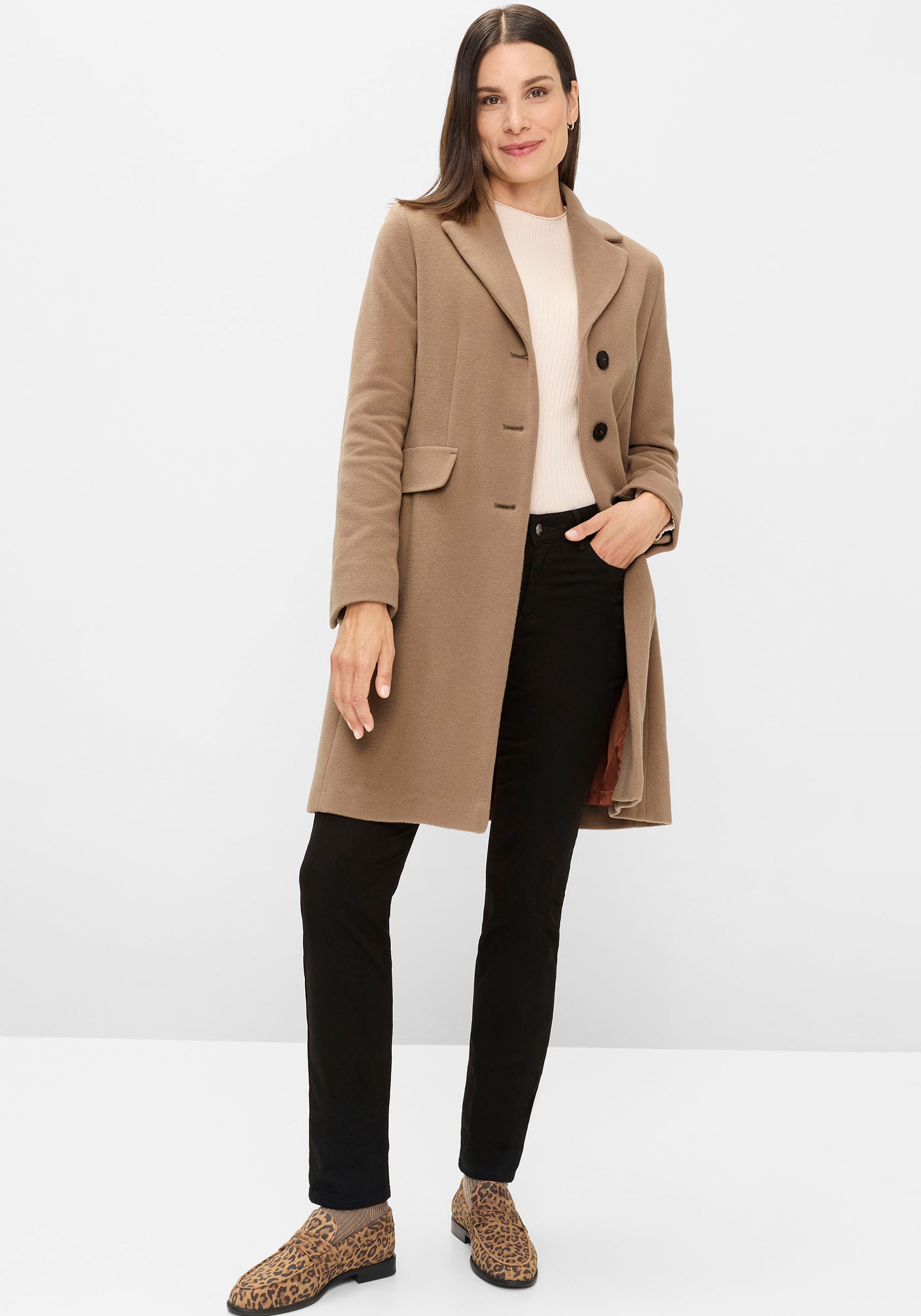 Fuchs Schmitt Wollmantel »Wollkurzmantel« mit Reverskragen